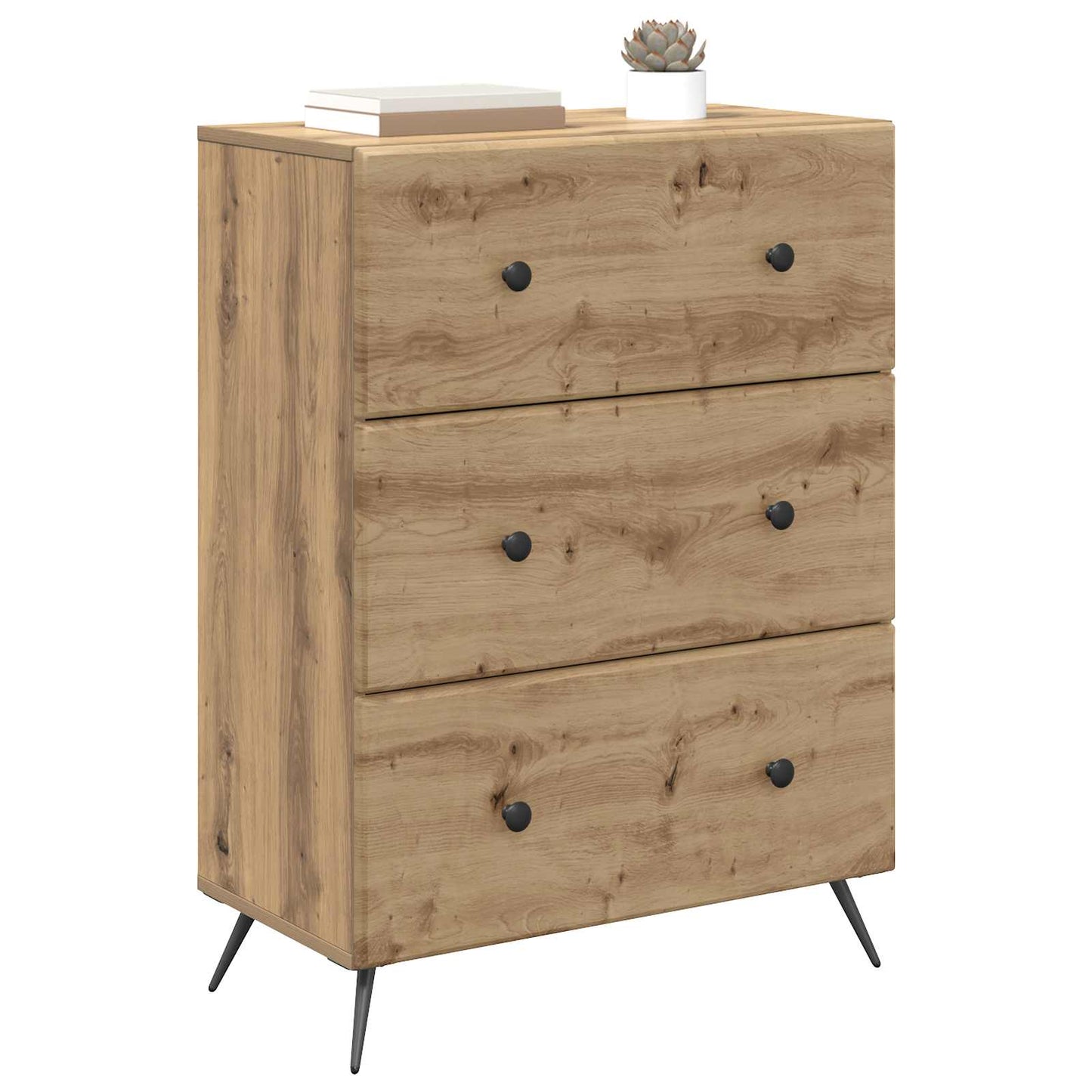 Skuffeskap 66 x 34,5 x 90 cm Konstruert tre Artisan eik