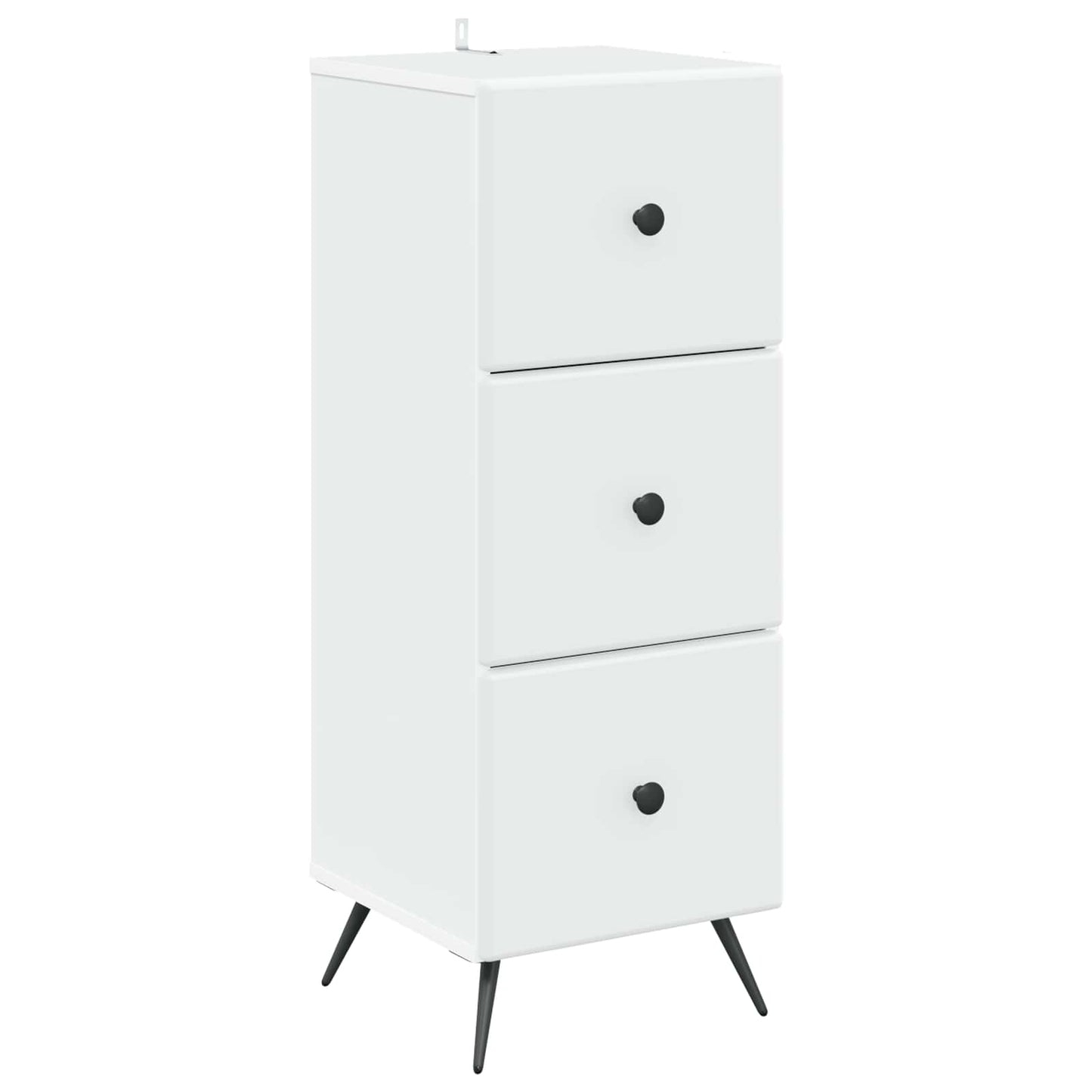 Skuffeskap Hvit 33 x 34,5 x 90 cm Konstruert tre