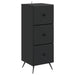 Skuffeskap Svart 33 x 34,5 x 90 cm Konstruert tre