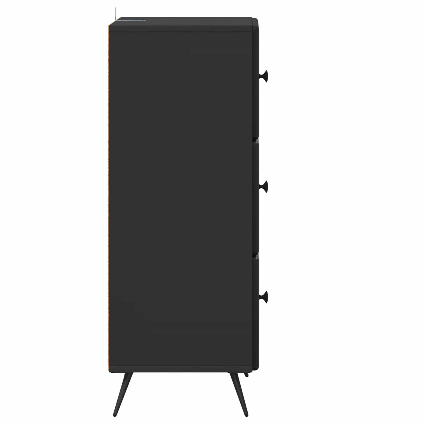 Skuffeskap Svart 33 x 34,5 x 90 cm Konstruert tre
