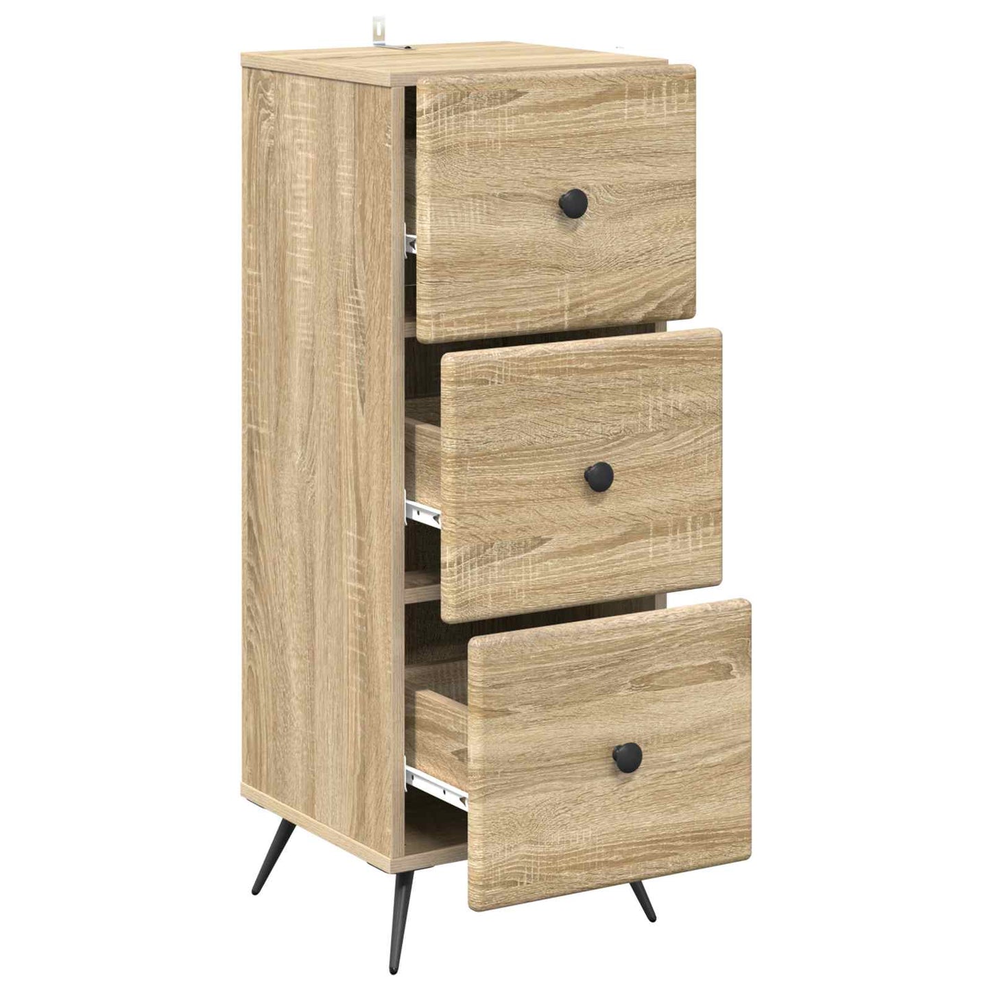 Skuffeskap Sonoma eik 33 x 34,5 x 90 cm Konstruert tre