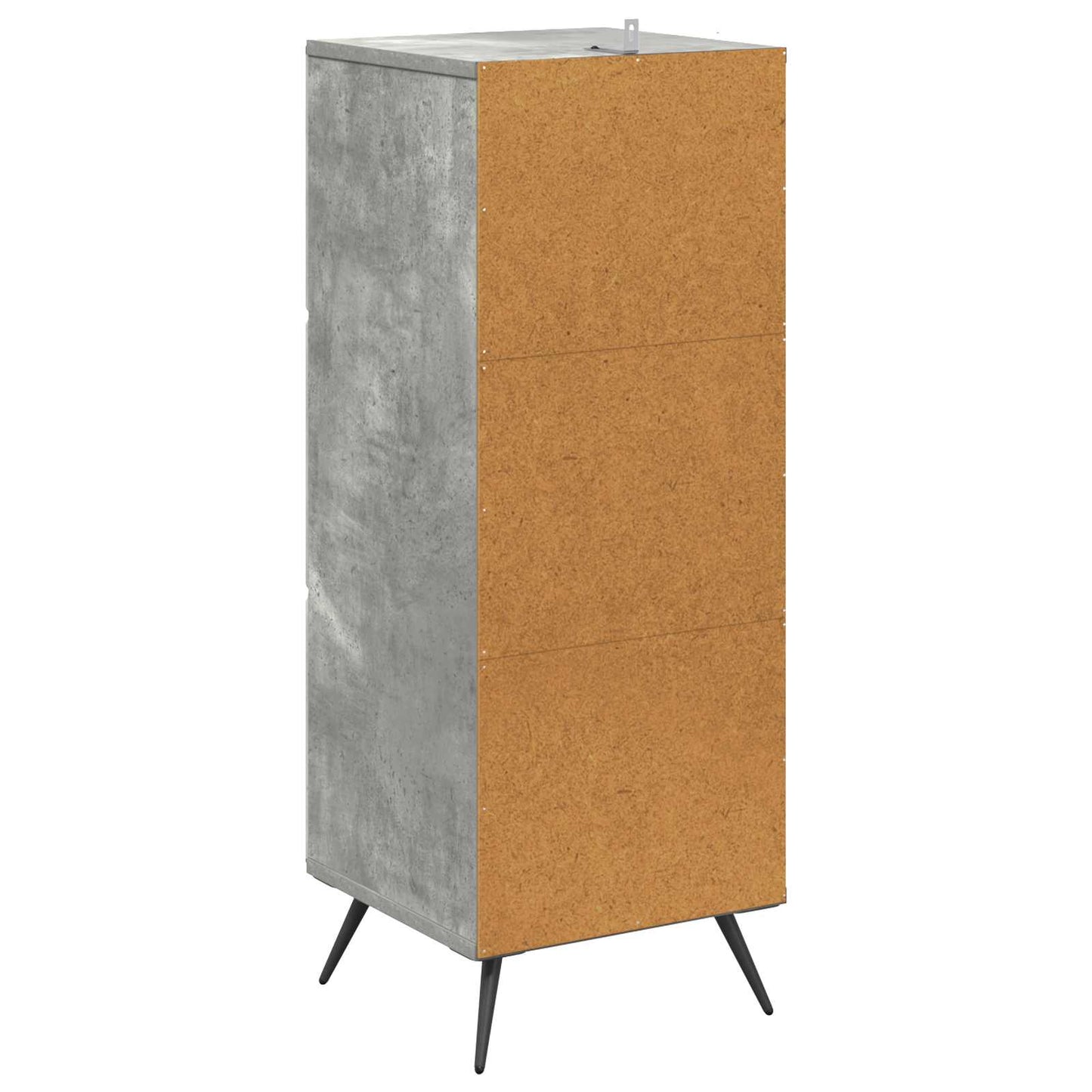 Skuffeskap Betonggrå 33 x 34,5 x 90 cm Konstruert tre