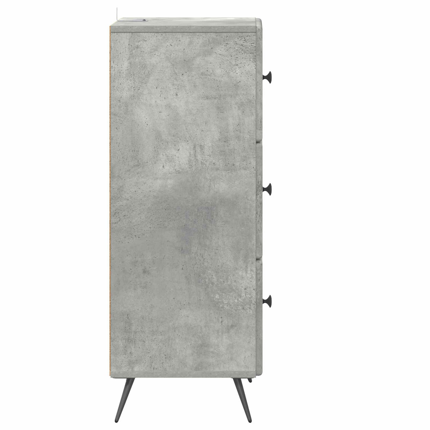 Skuffeskap Betonggrå 33 x 34,5 x 90 cm Konstruert tre