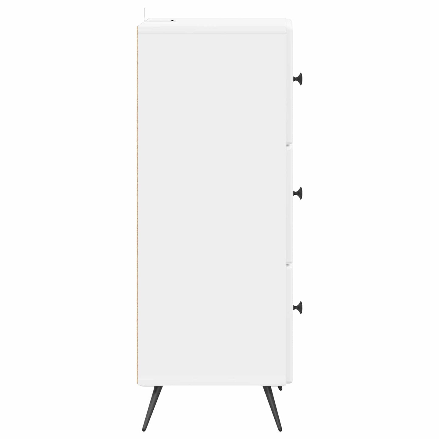 Skuffeskap Høgglans hvit 33 x 34,5 x 90 cm Konstruert tre