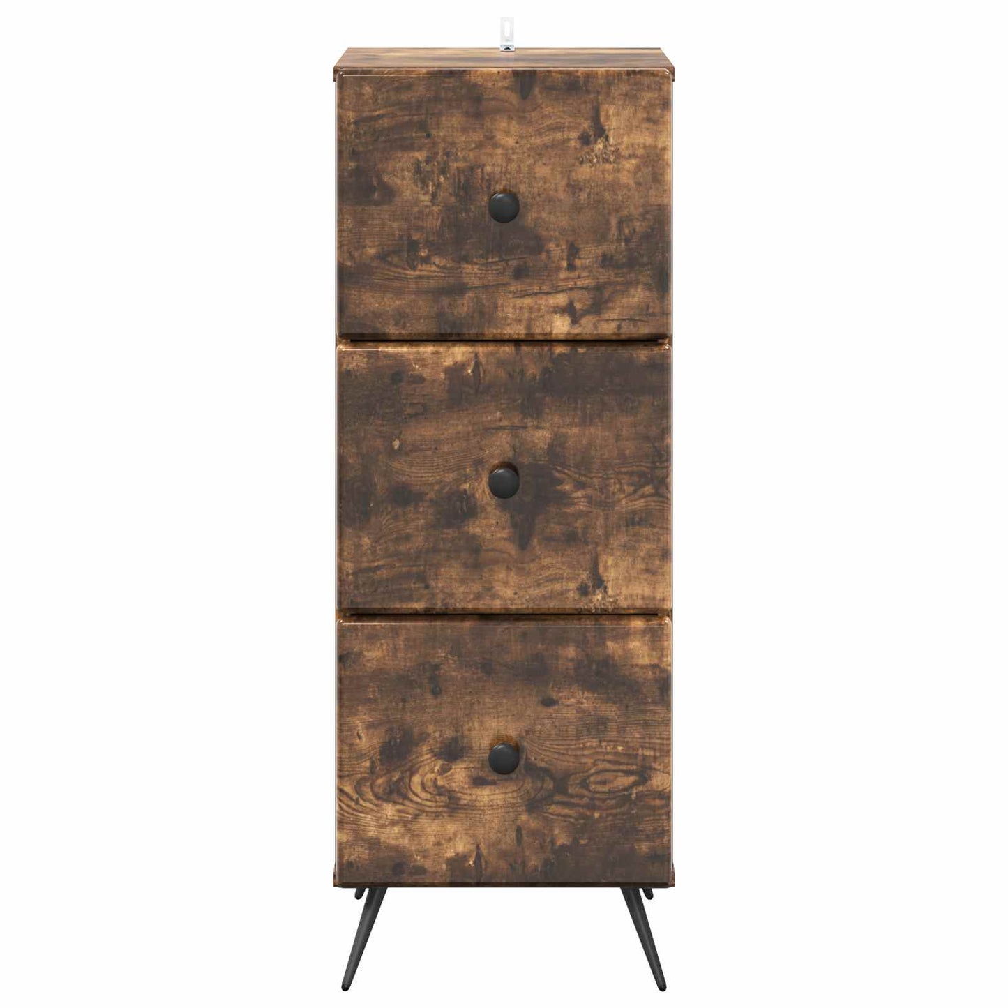 Skuffeskap Røkt Eik 33 x 34,5 x 90 cm Konstruert tre