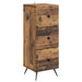Skuffeskap Gammelt tre 33 x 34,5 x 90 cm Konstruert tre