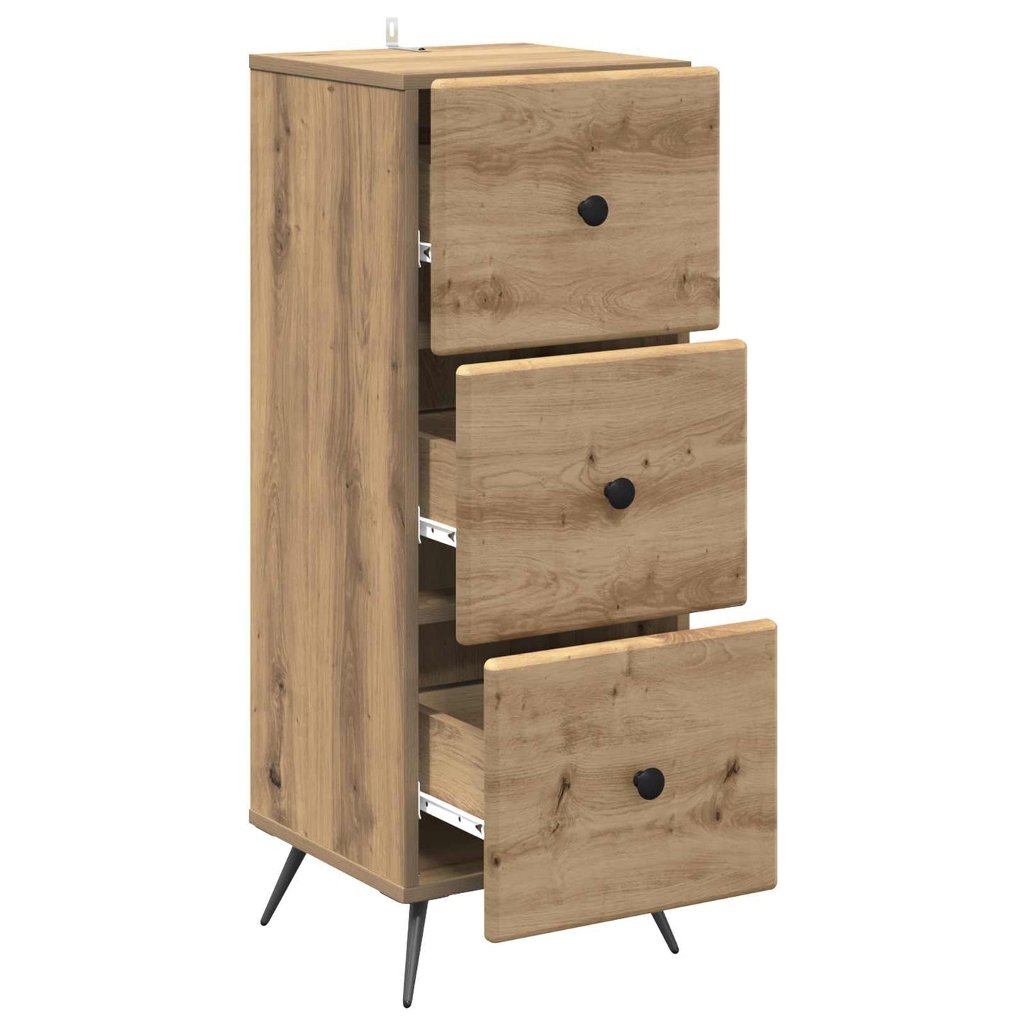 Skuffeskap 33 x 34,5 x 90 cm Konstruert tre Artisan eik