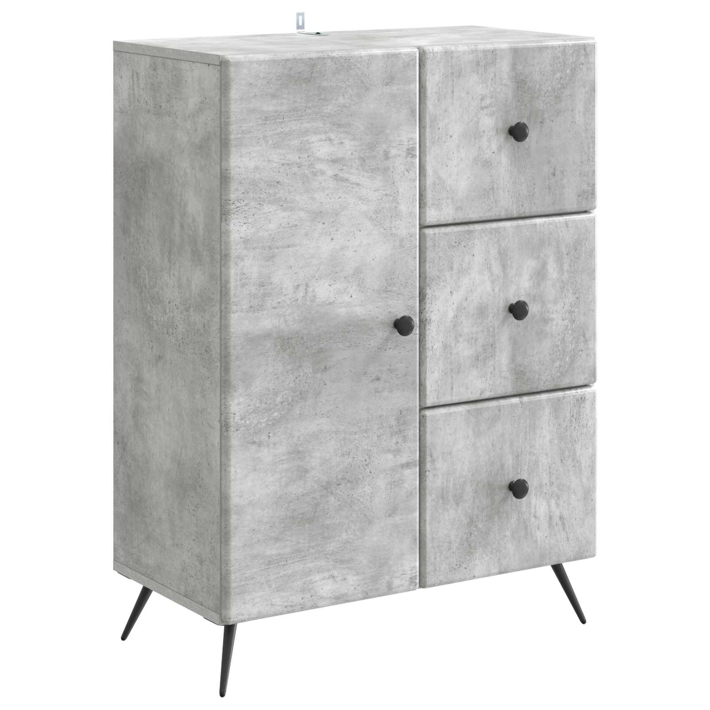 Serviesskap Betonggrå 66 x 34,5 x 90 cm Konstruert tre