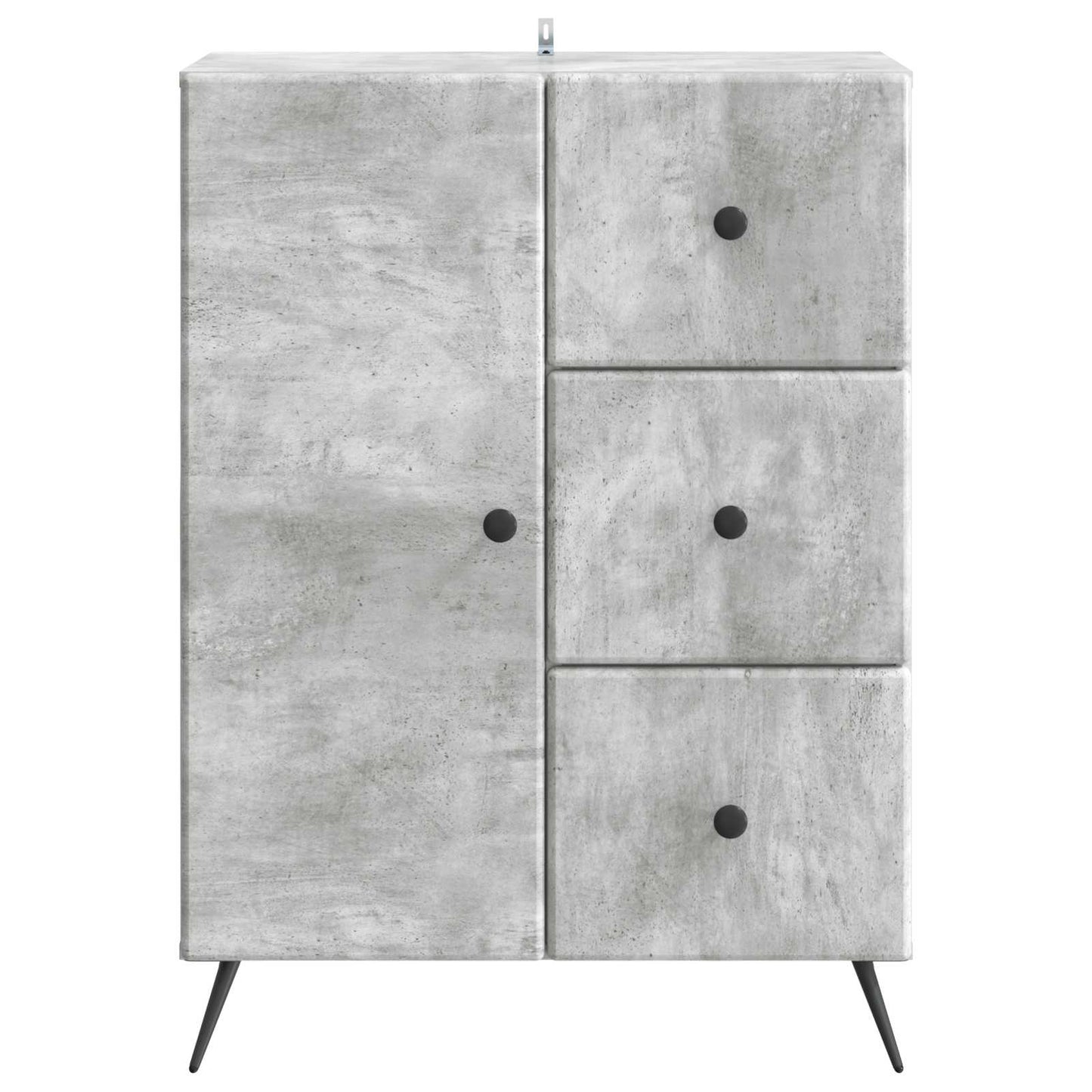 Serviesskap Betonggrå 66 x 34,5 x 90 cm Konstruert tre