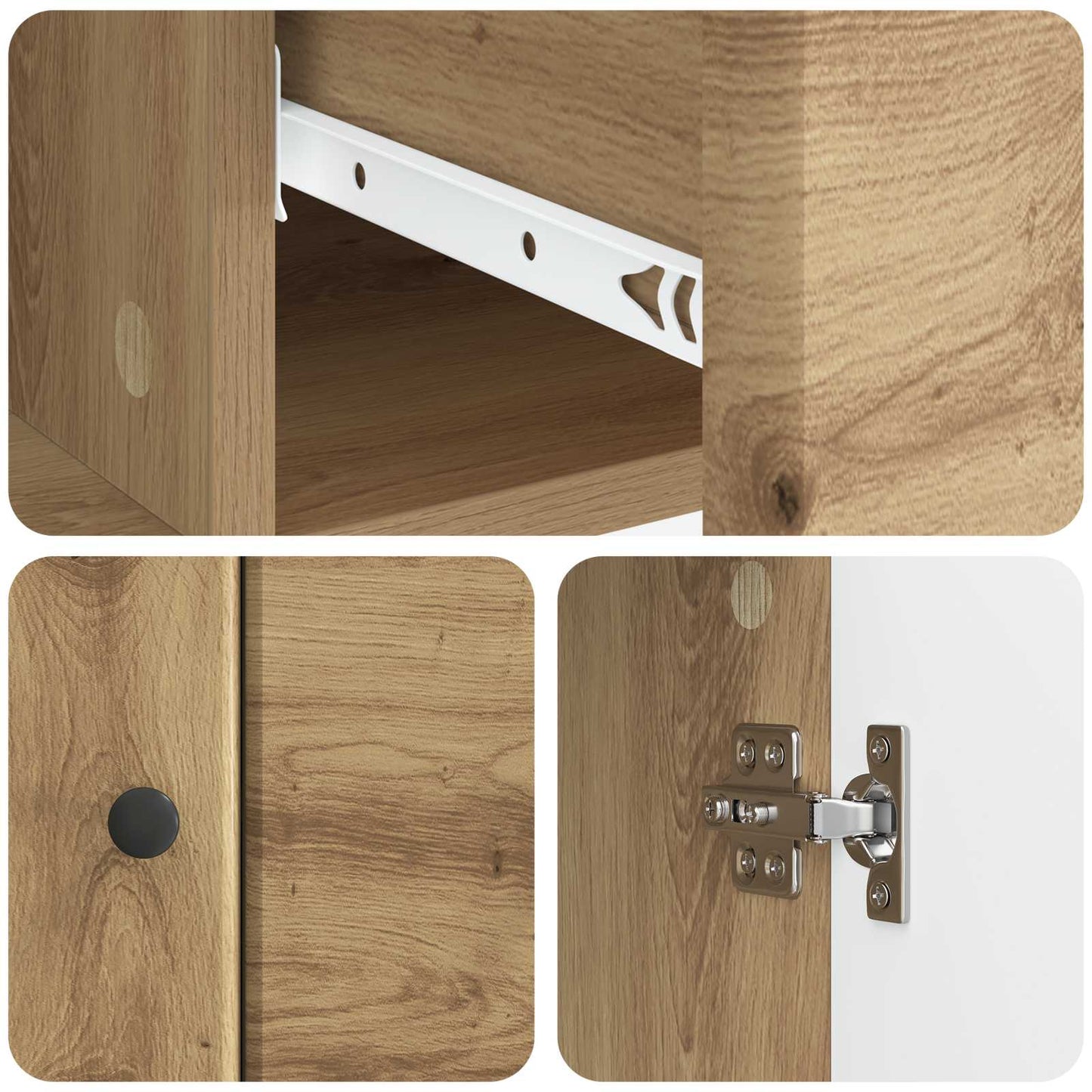 Serviesskap Artisan eik 66 x 34,5 x 90 cm Konstruert tre