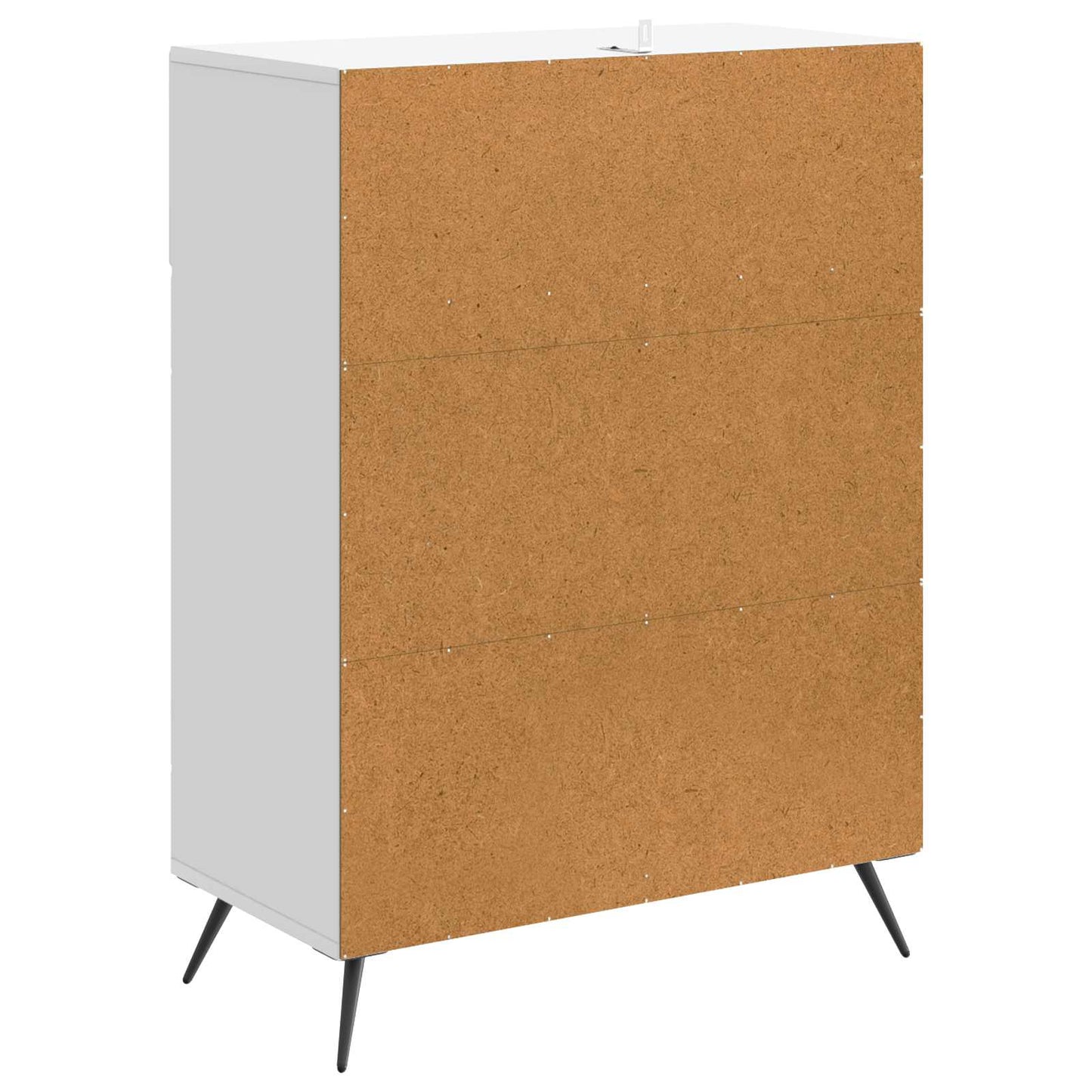 Serviesskap med skuff Hvit 66 x 34,5 x 90 cm Konstruert tre