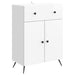 Serviesskap Høgglans hvit 66 x 34,5 x 90 cm Konstruert tre