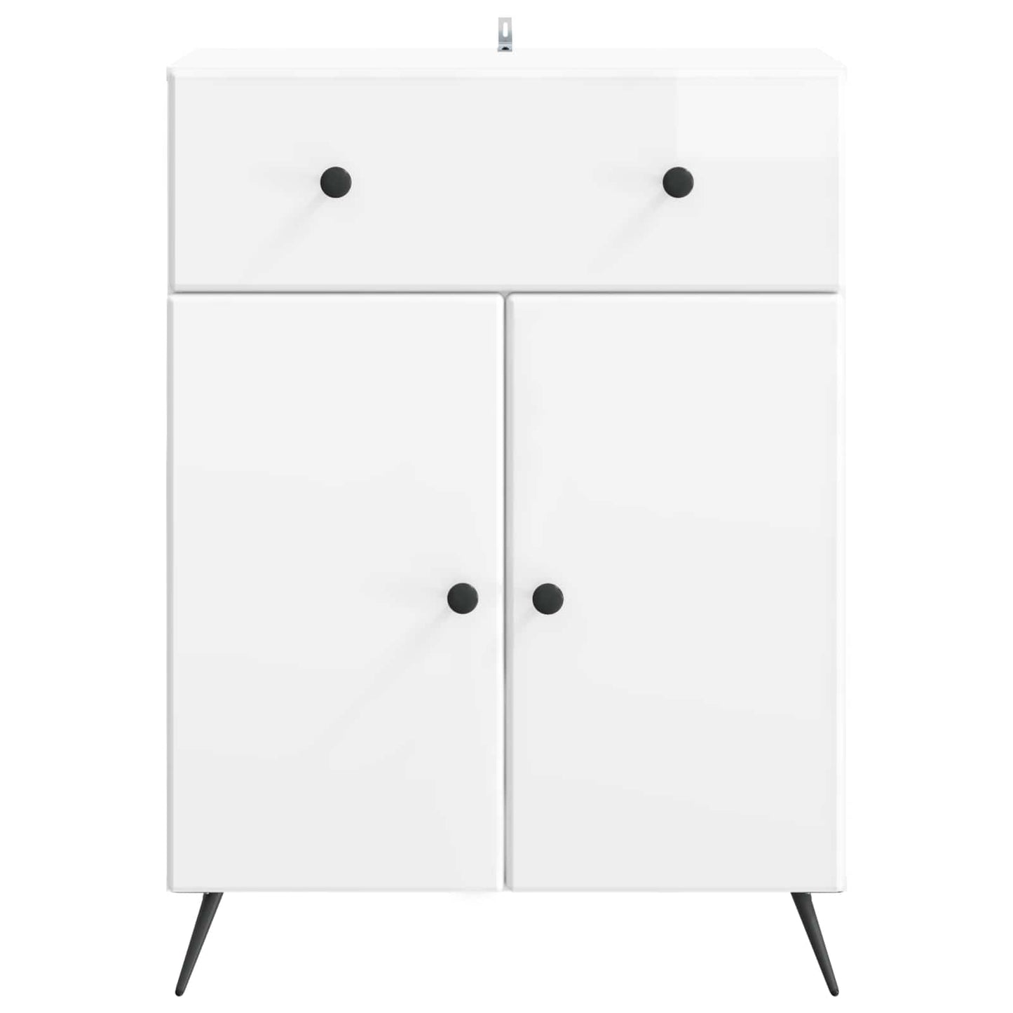 Serviesskap Høgglans hvit 66 x 34,5 x 90 cm Konstruert tre