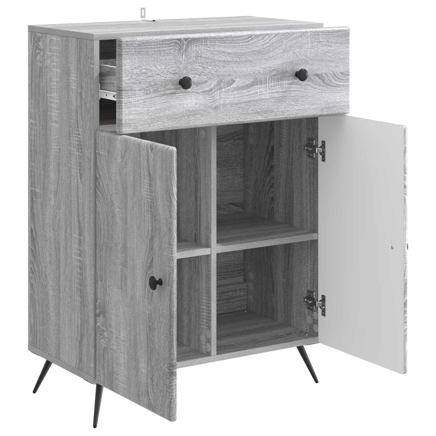 Serviesskap Grå sonoma 66 x 34,5 x 90 cm Konstruert tre
