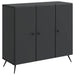Serviesskap Svart 89 x 34,5 x 80 cm Konstruert tre
