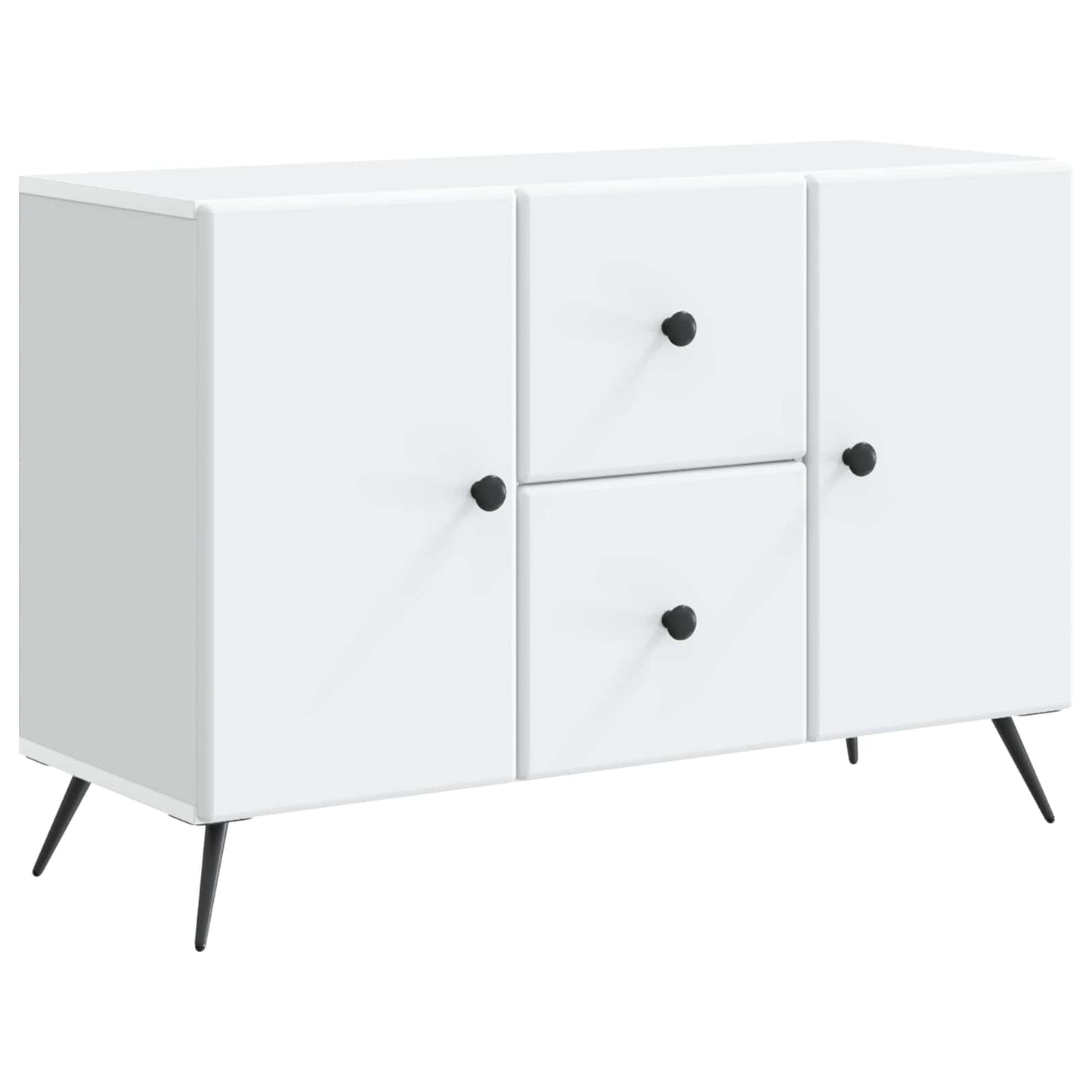 Serviesskap med skuff Hvit 89 x 34,5 x 60 cm Konstruert tre