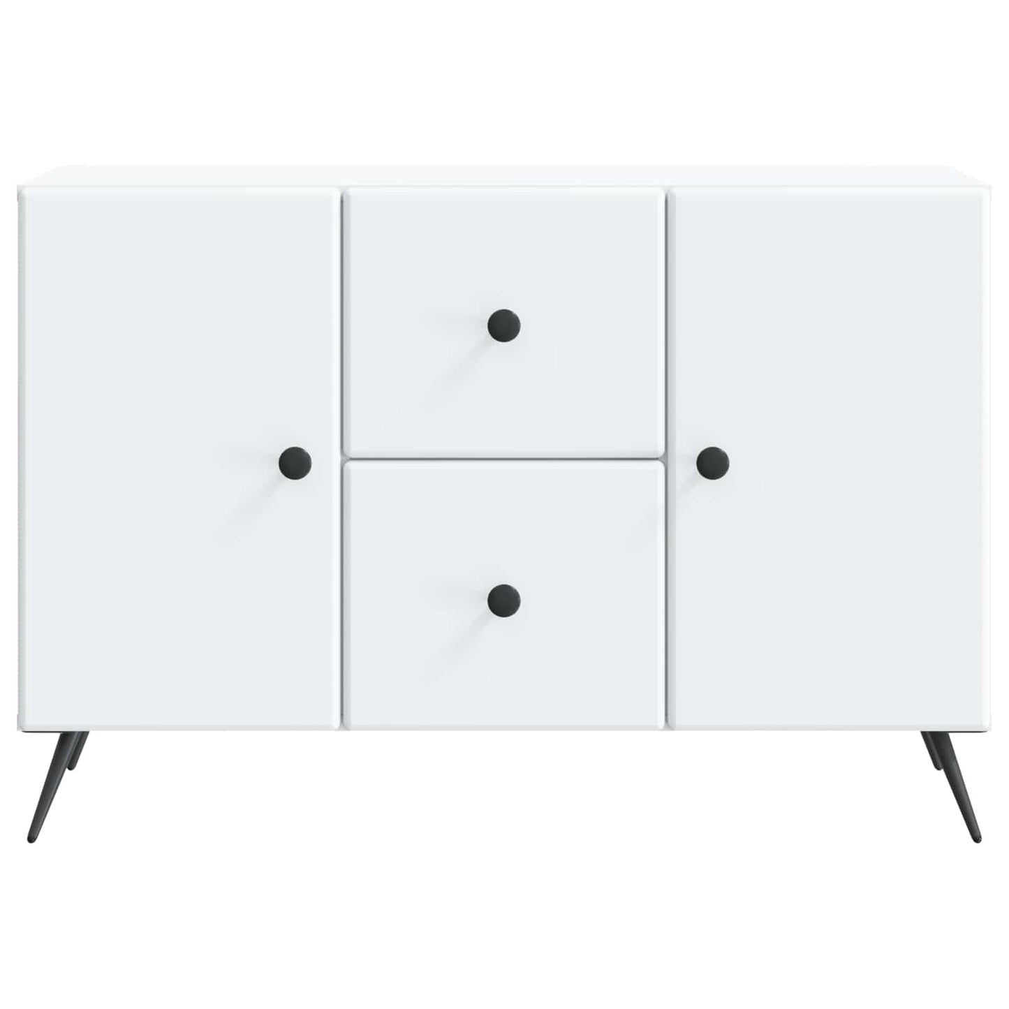 Serviesskap med skuff Hvit 89 x 34,5 x 60 cm Konstruert tre