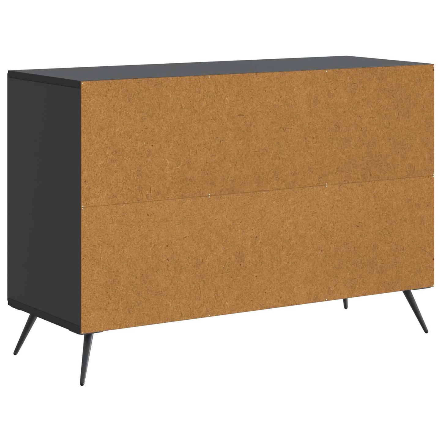 Serviesskap med skuff Svart 89 x 34,5 x 60 cm Konstruert tre
