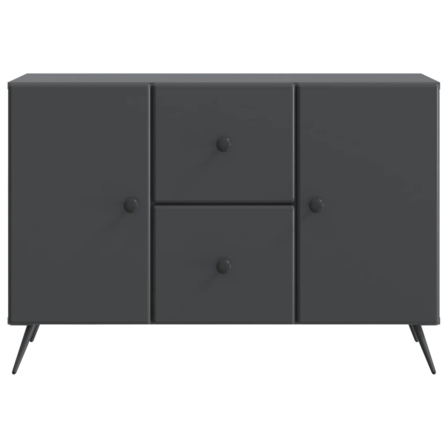 Serviesskap med skuff Svart 89 x 34,5 x 60 cm Konstruert tre