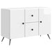 Serviesskap Høgglans hvit 89 x 34,5 x 60 cm Konstruert tre