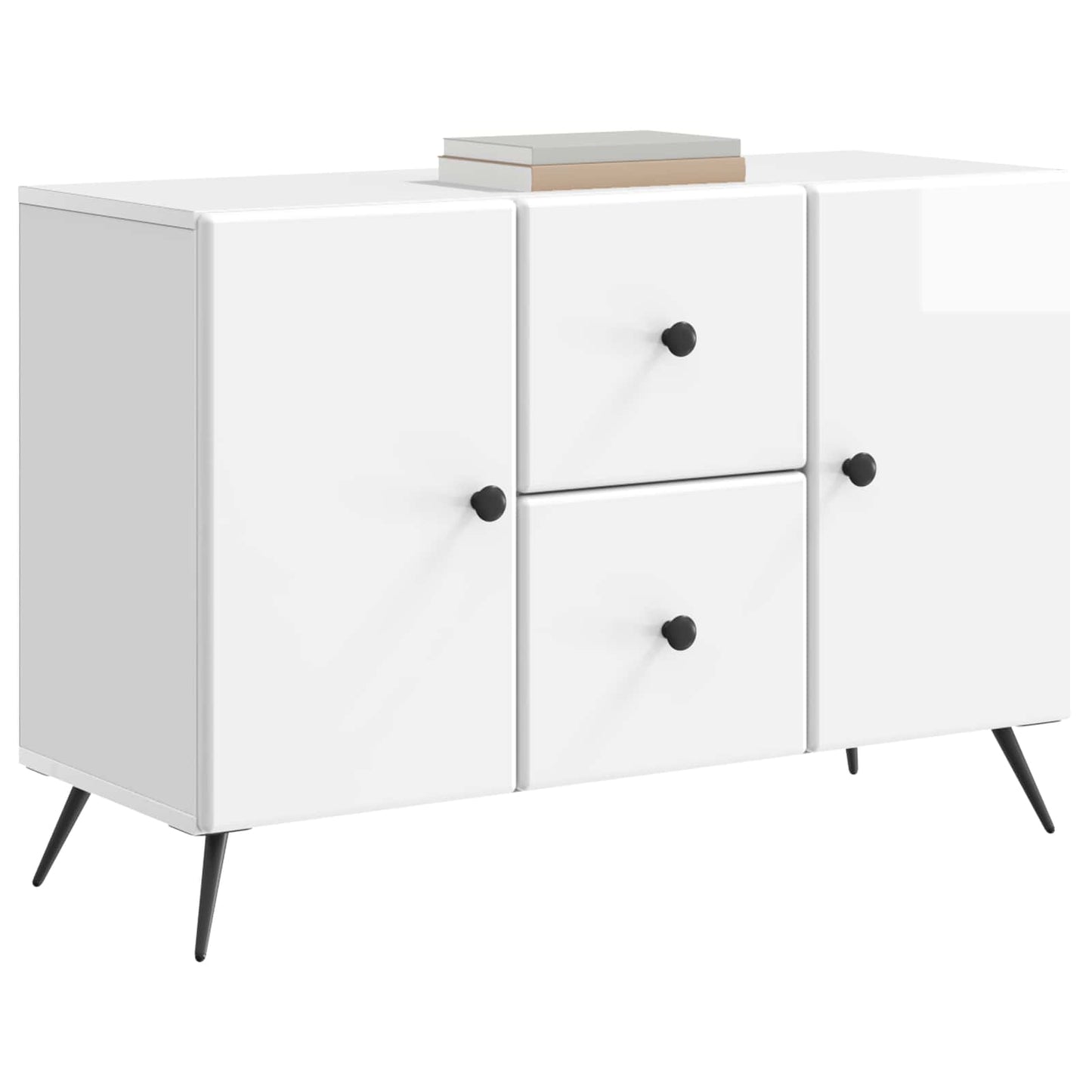 Serviesskap Høgglans hvit 89 x 34,5 x 60 cm Konstruert tre