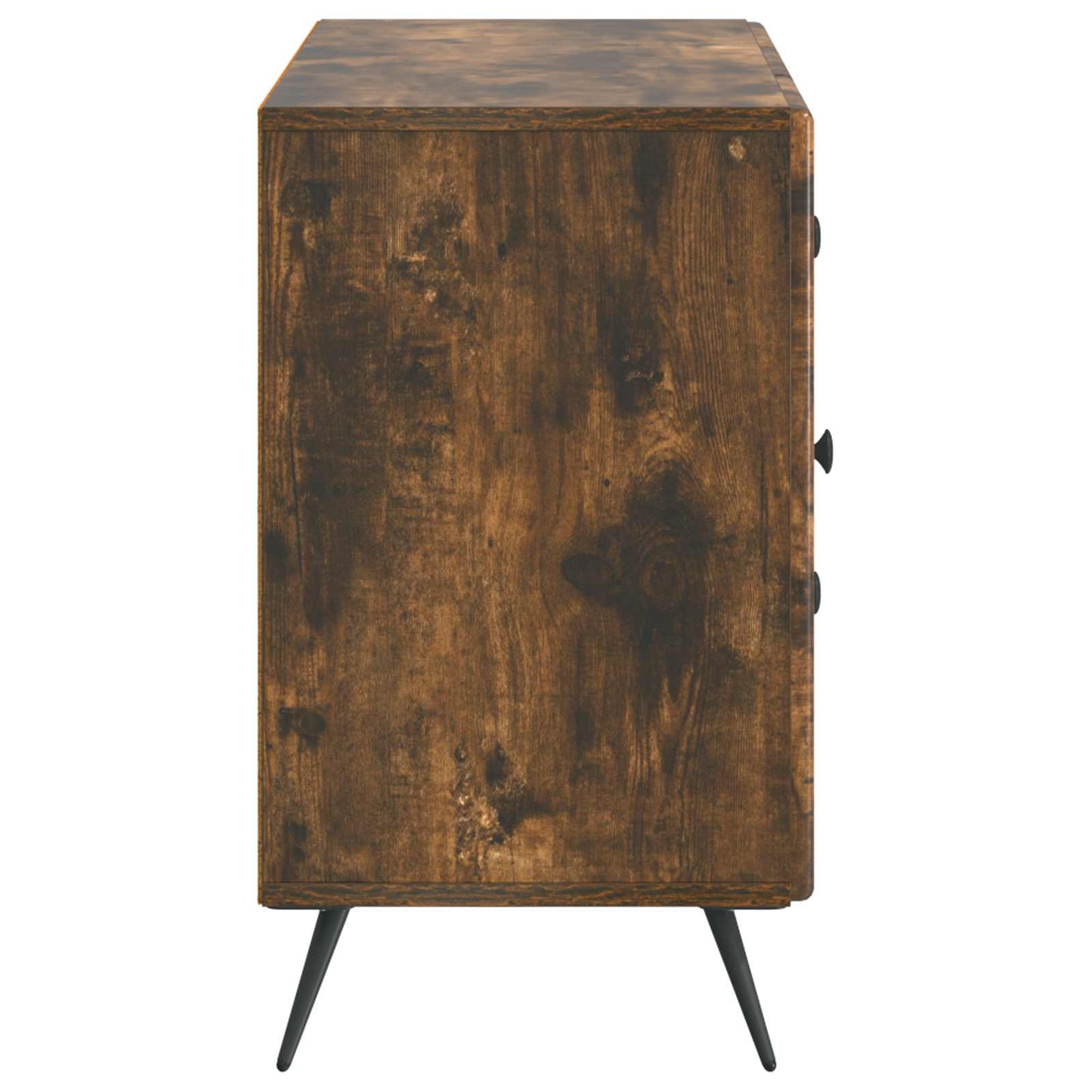 Serviesskap med skuff Røkt Eik 89 x 34,5 x 60 cm Konstruert tre