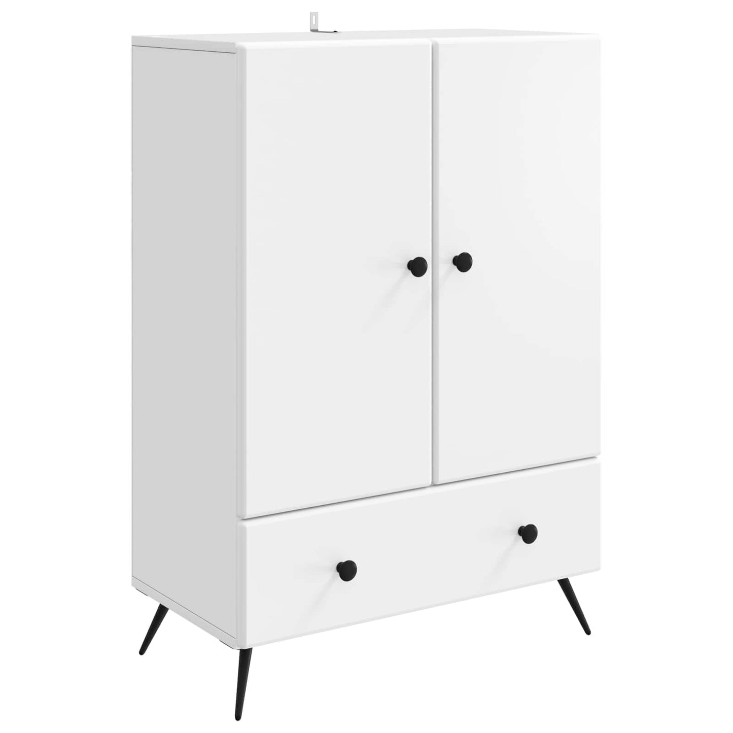 Serviesskap med skuff Hvit 66 x 34,5 x 95 cm Konstruert tre