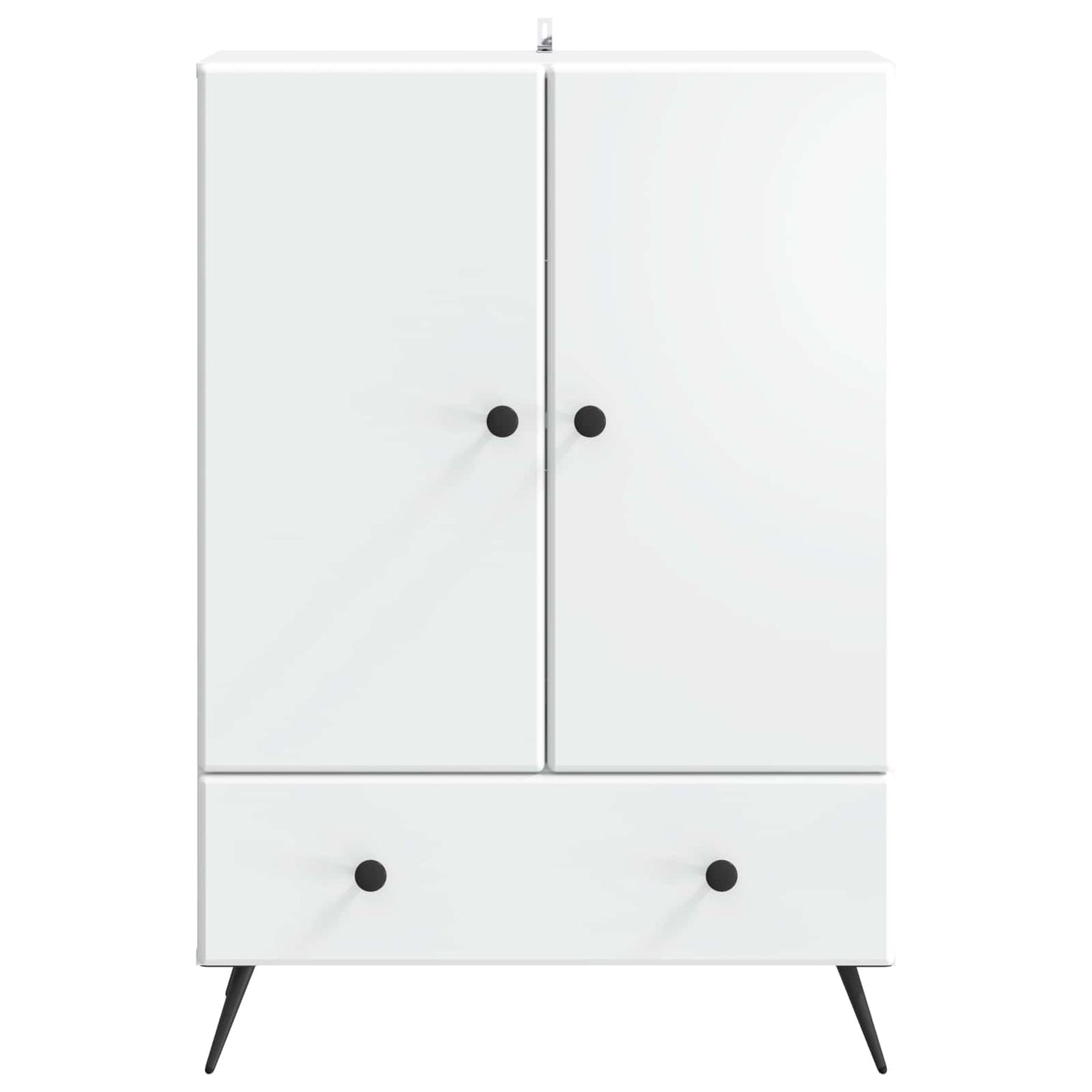 Serviesskap med skuff Hvit 66 x 34,5 x 95 cm Konstruert tre