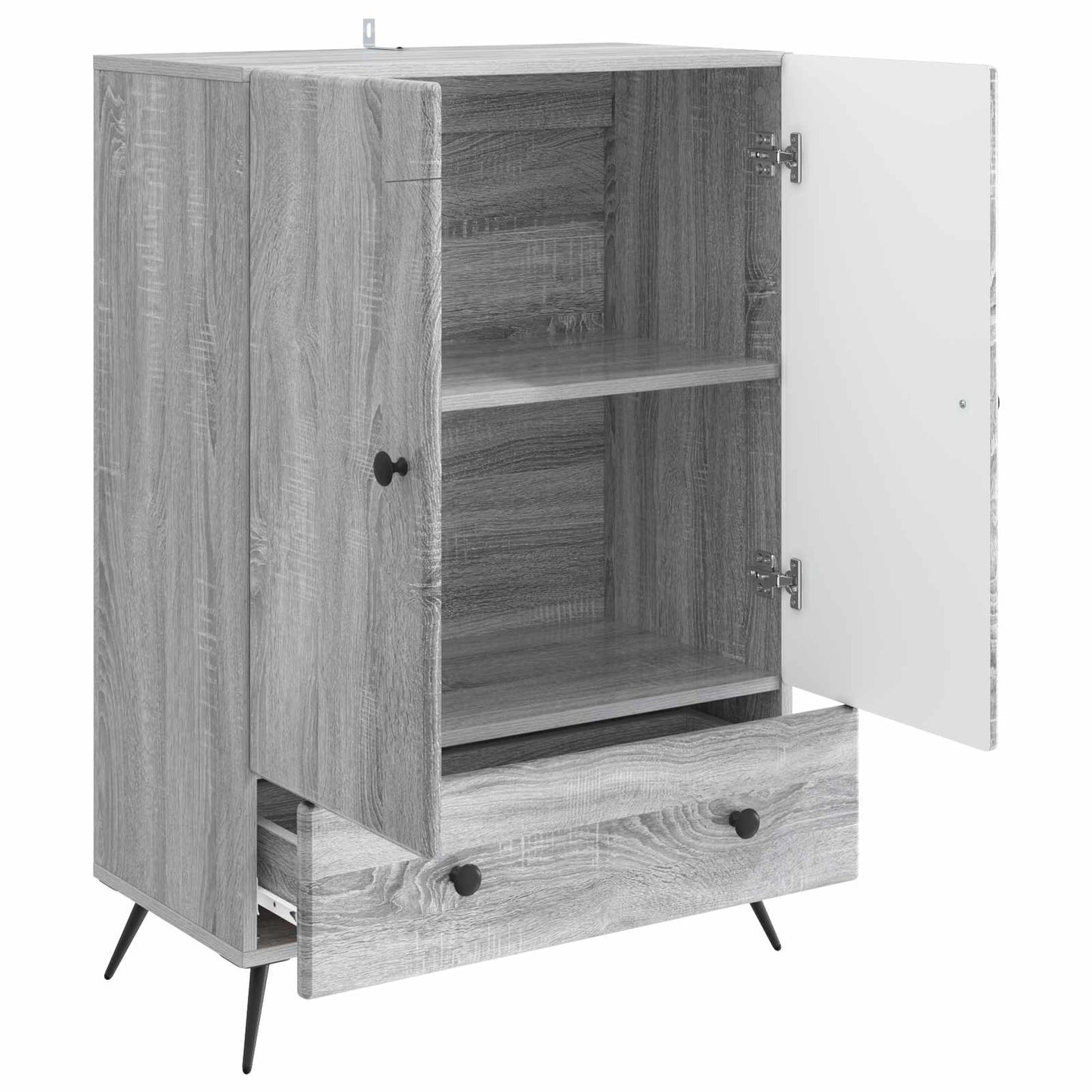 Serviesskap Grå sonoma 66 x 34,5 x 95 cm Konstruert tre