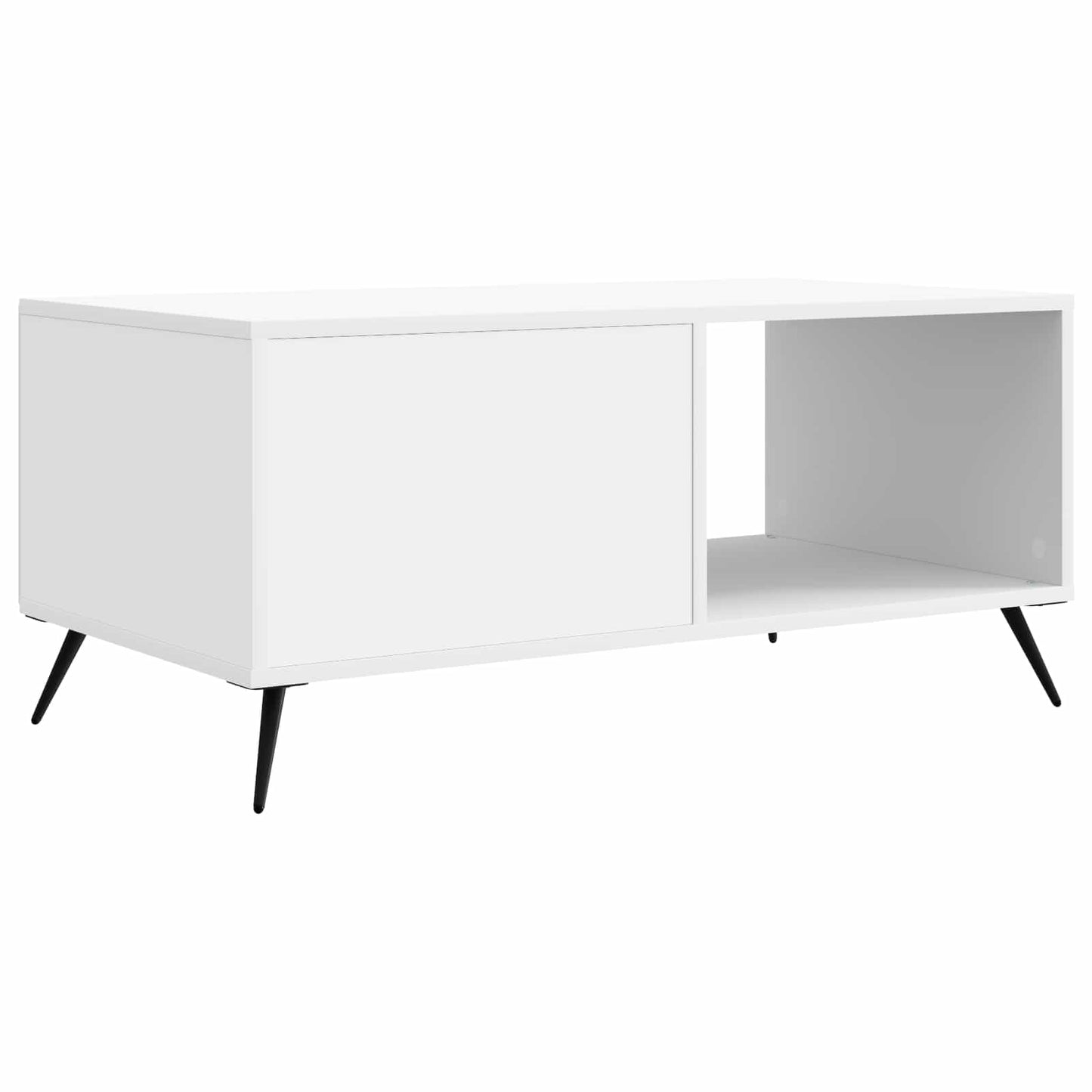 Kaffebord Hvit 90 x 50 x 40 cm Konstruert tre