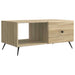 Kaffebord Sonoma eik 90 x 50 x 40 cm Konstruert tre