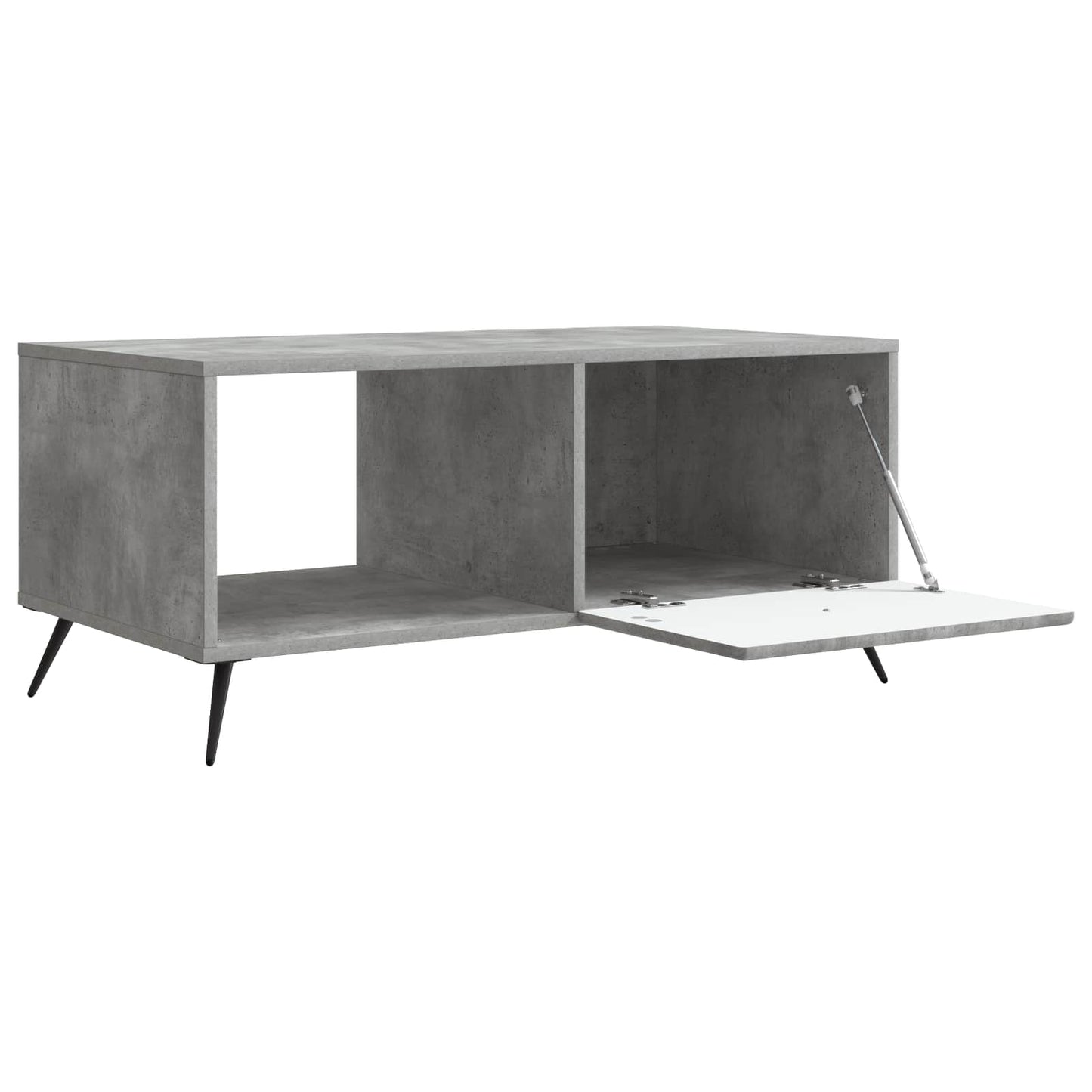 Kaffebord Betonggrå 90 x 50 x 40 cm Konstruert tre