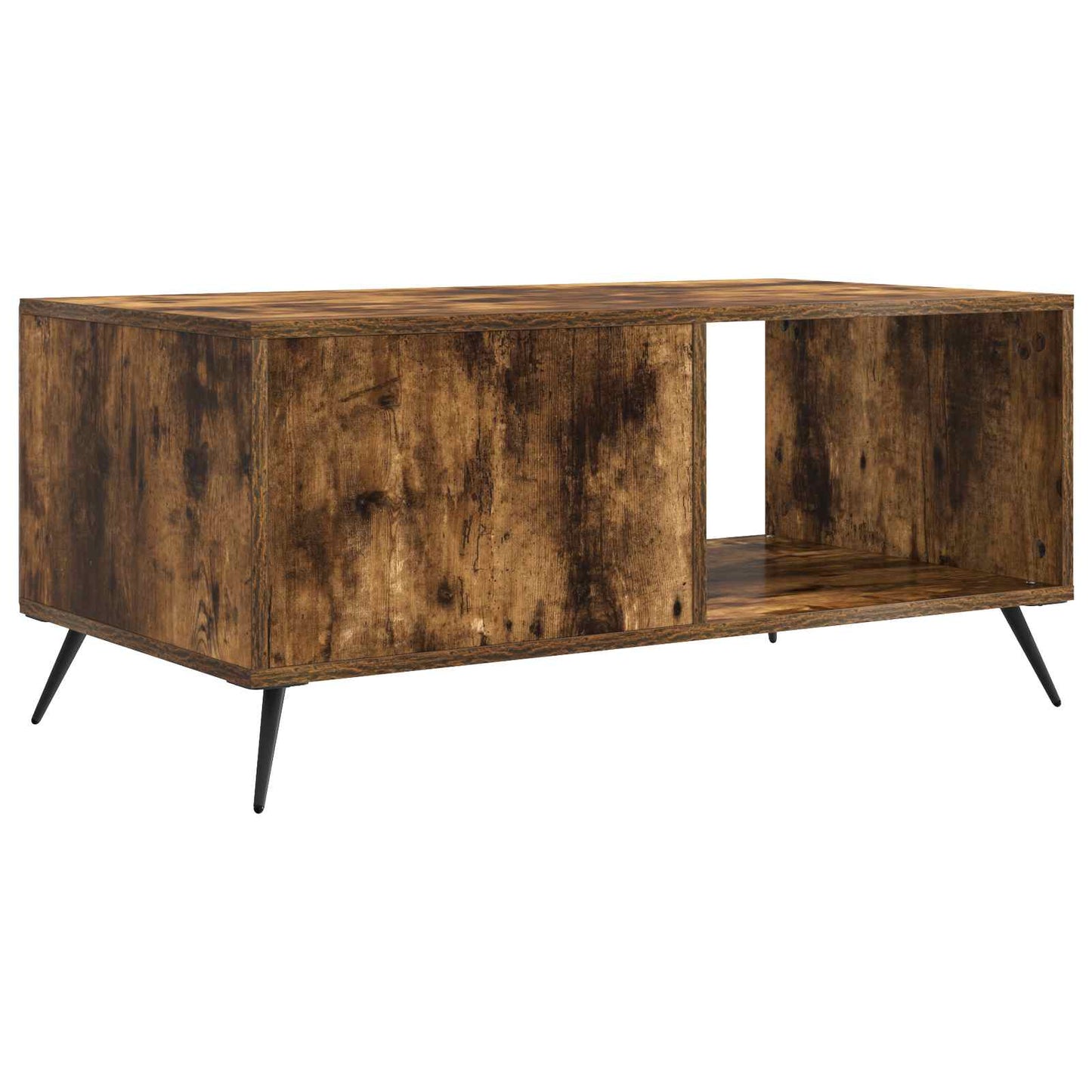 Kaffebord Røkt Eik 90 x 50 x 40 cm Konstruert tre