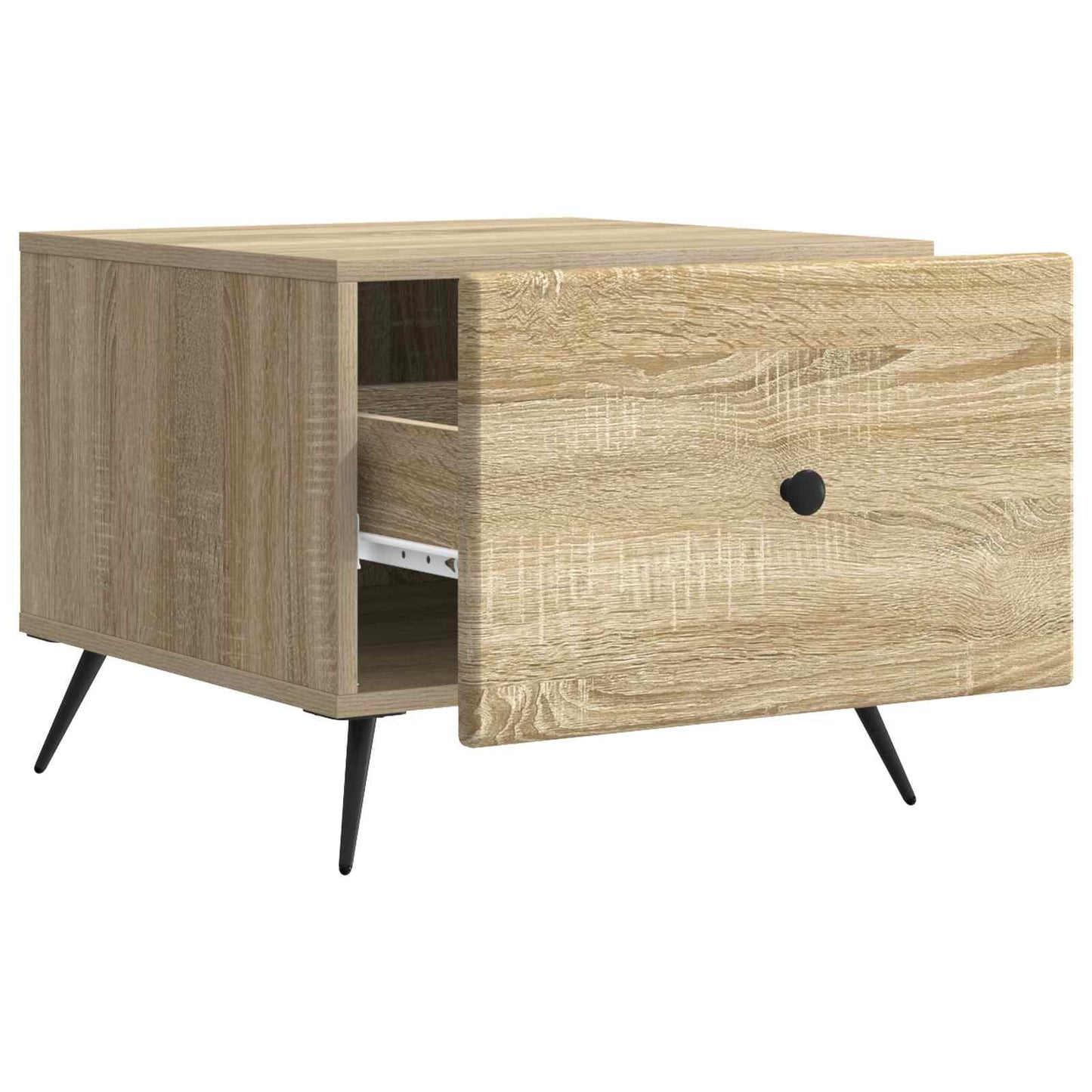 Kaffebord med skuff Sonoma eik 49 x 50 x 40 cm Konstruert tre