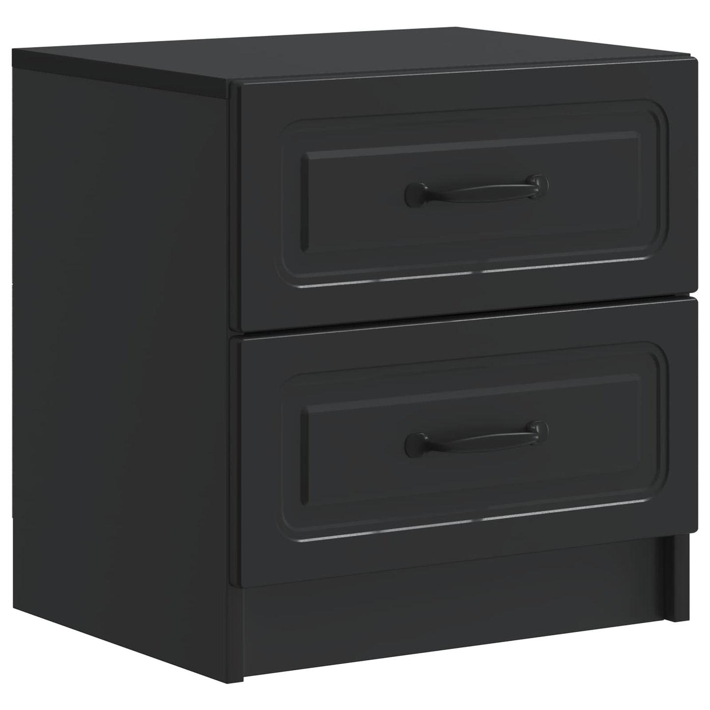Nattbordskap 2 pcs Svart 43 x 34,5 x 44,5 cm Konstruert tre