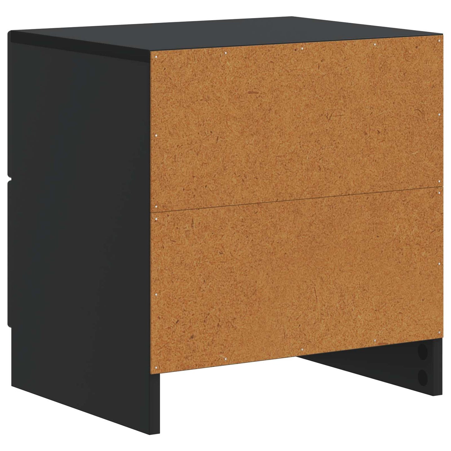 Nattbordskap 2 pcs Svart 43 x 34,5 x 44,5 cm Konstruert tre