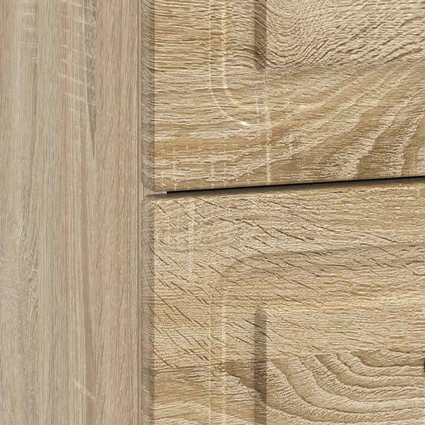 Nattbordskap med skuff 2 pcs Sonoma eik 43 x 34,5 x 44,5 cm