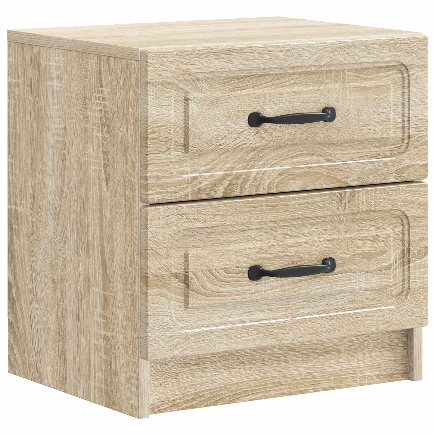 Nattbordskap med skuff 2 pcs Sonoma eik 43 x 34,5 x 44,5 cm