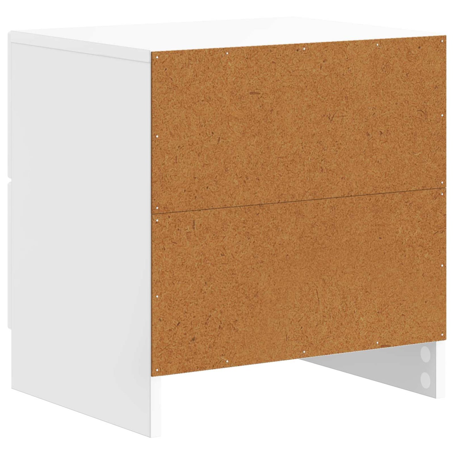 Nattbordskap Høgglans hvit 43 x 34,5 x 44,5 cm Konstruert tre