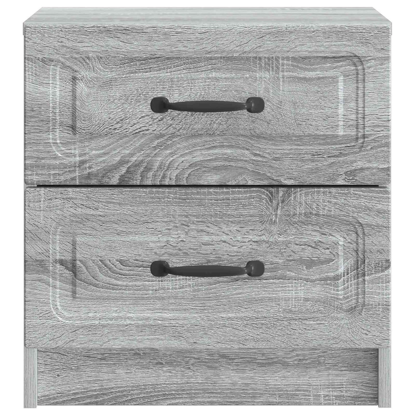 Nattbordskap med skuff 2 pcs Grå sonoma 43 x 34,5 x 44,5 cm