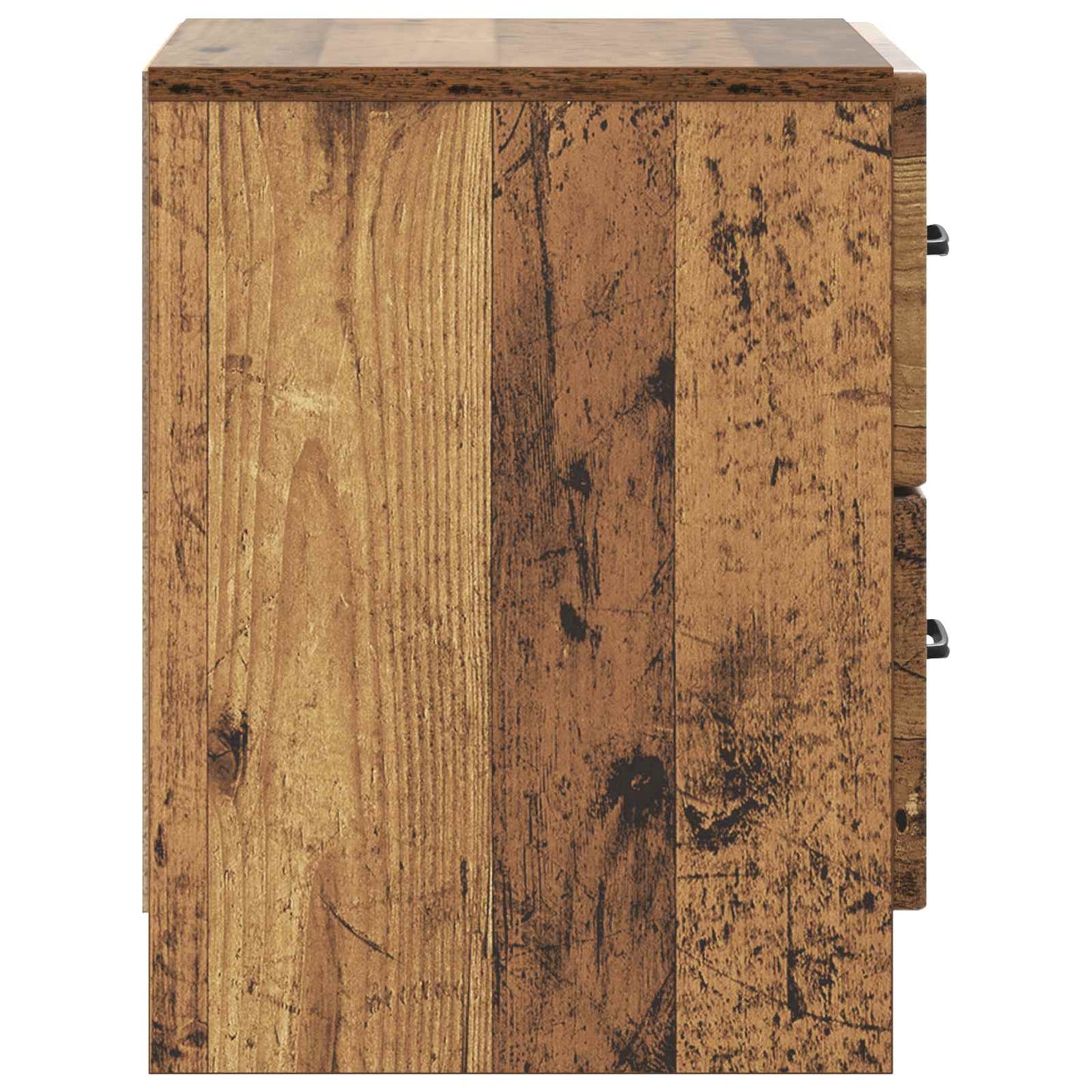 Nattbordskap med skuff 2 pcs Gammelt tre 43 x 34,5 x 44,5 cm