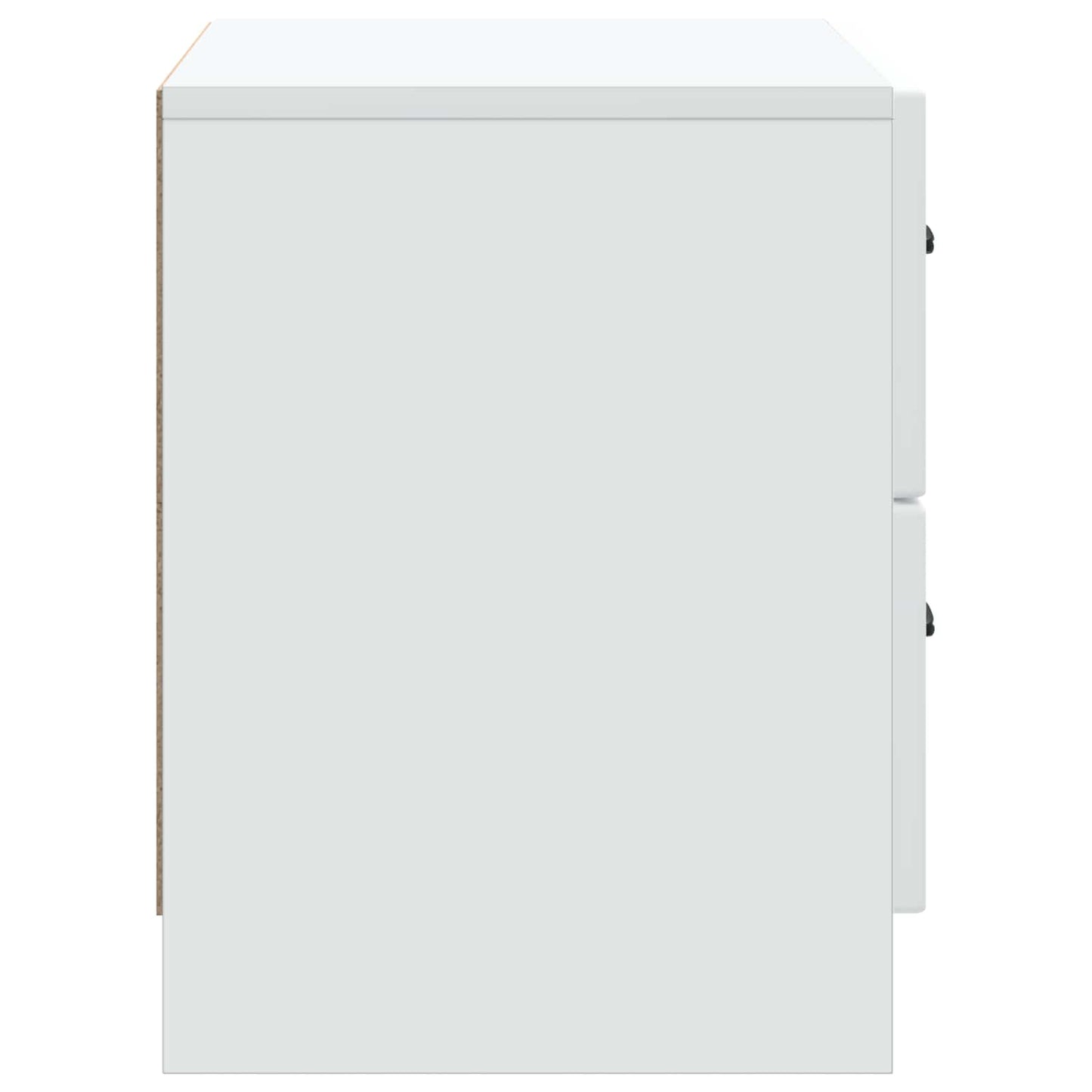 Nattbordskap med skuff Hvit 62 x 34,5 x 44,5 cm Konstruert tre