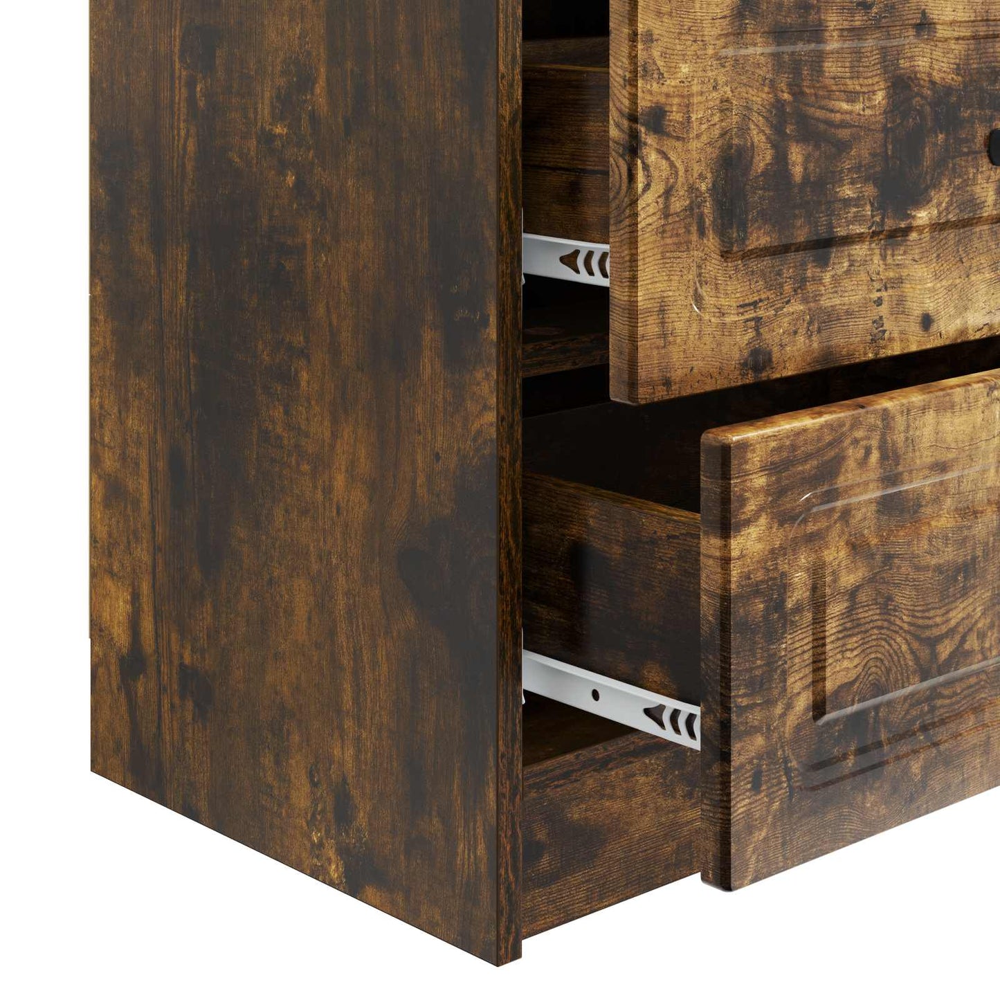 Nattbordskap Røkt Eik 62 x 34,5 x 44,5 cm Konstruert tre