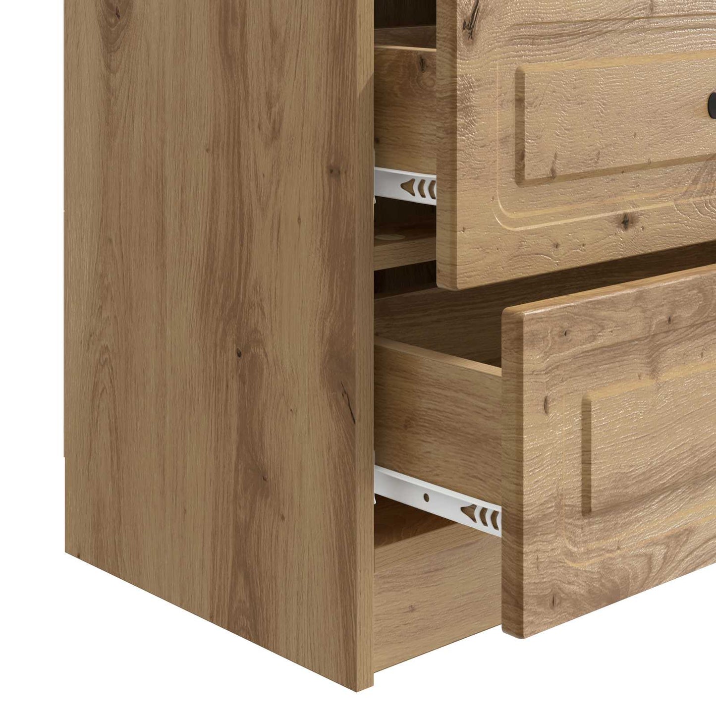 Nattbordskap Artisan eik 62 x 34,5 x 44,5 cm Konstruert tre