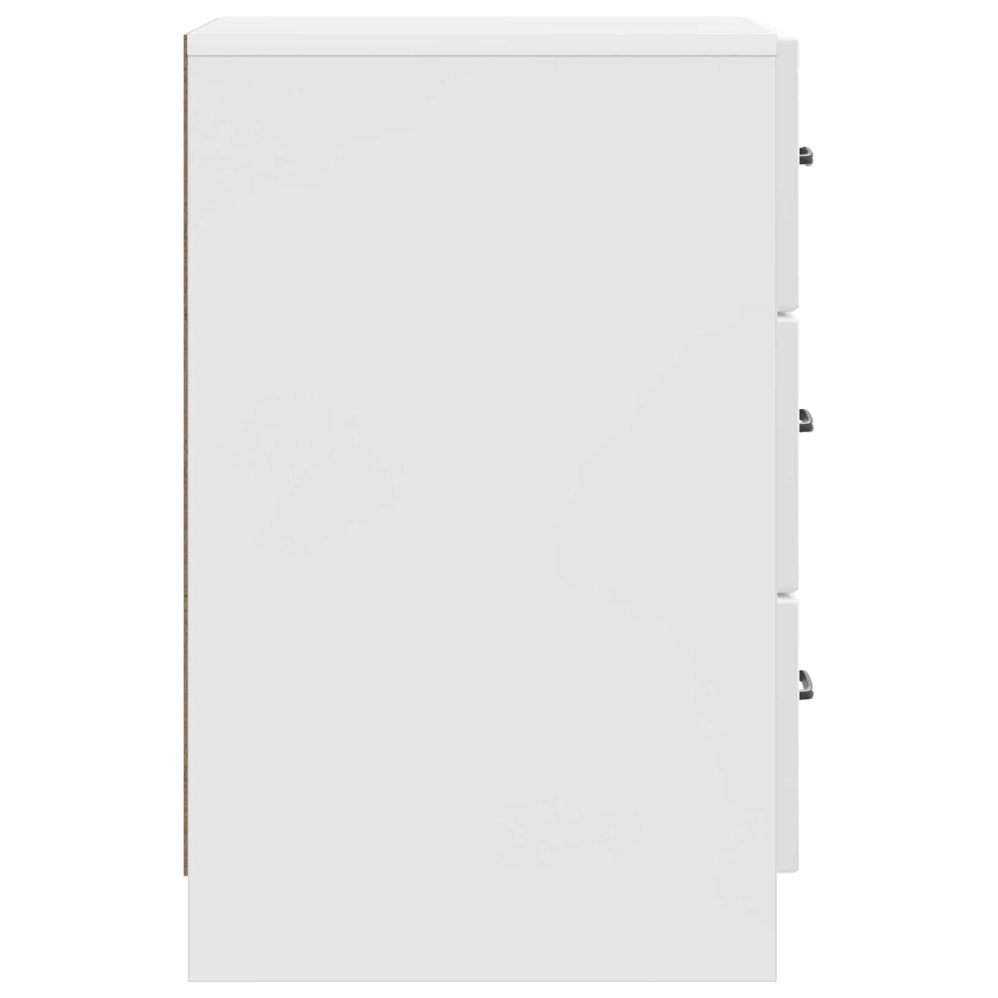 Nattbordskap Høgglans hvit 43 x 41 x 63,5 cm Konstruert tre