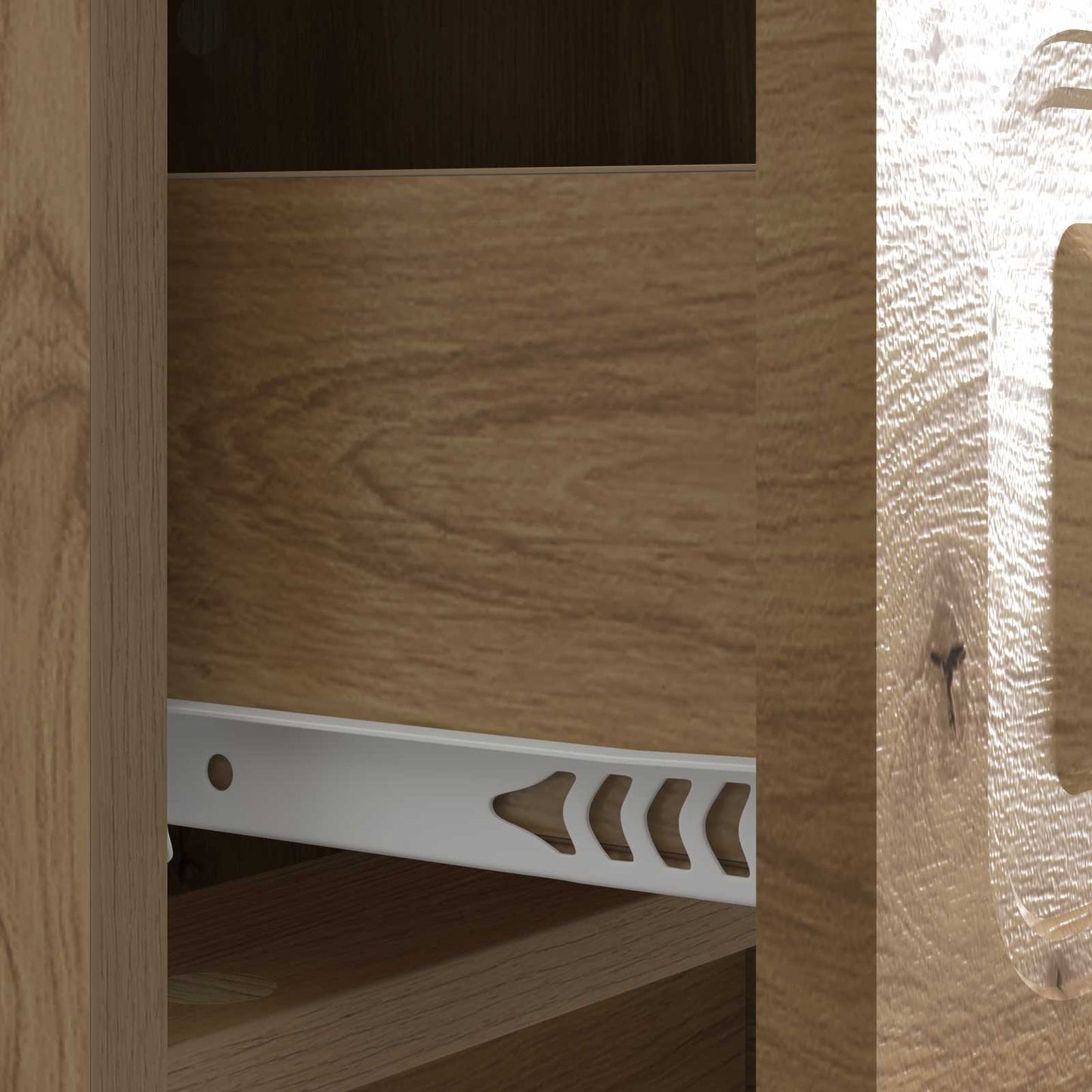Nattbordskap Artisan eik 43 x 41 x 63,5 cm Konstruert tre