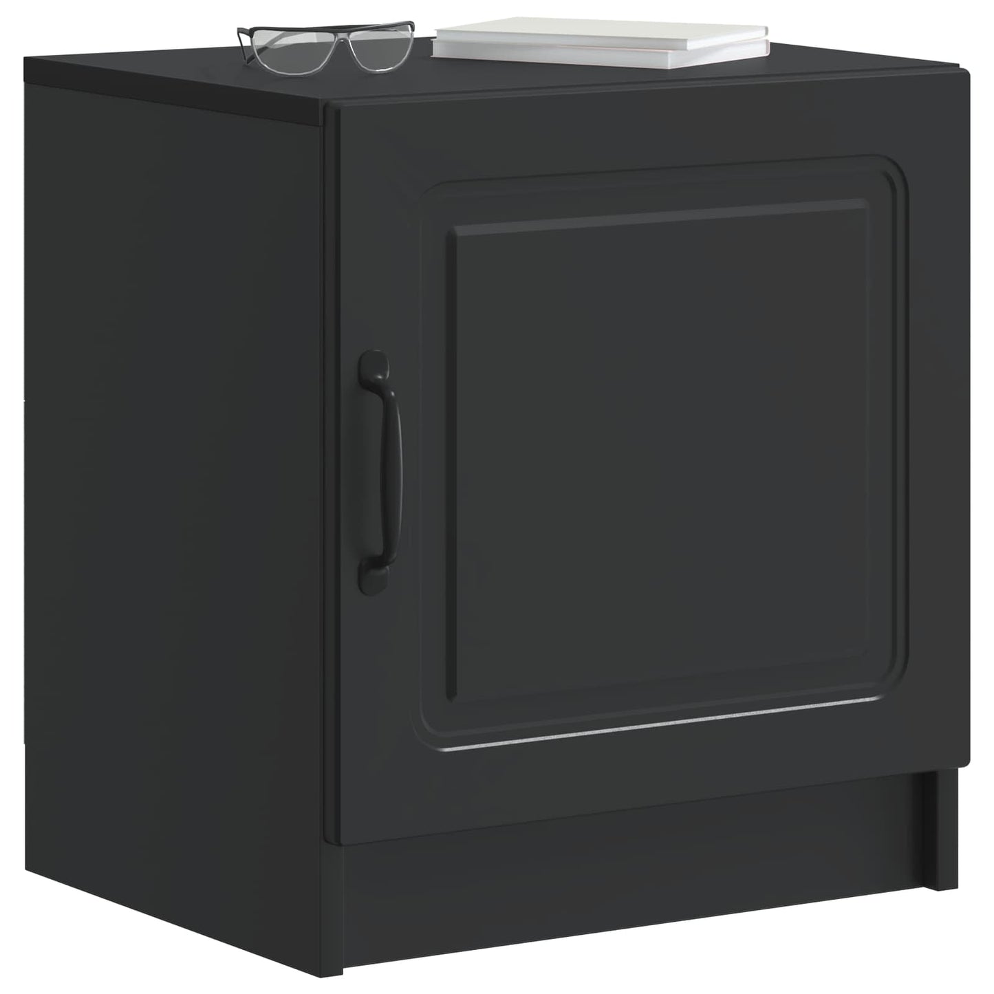 Nattbordskap Svart 43 x 34,5 x 47 cm Konstruert tre