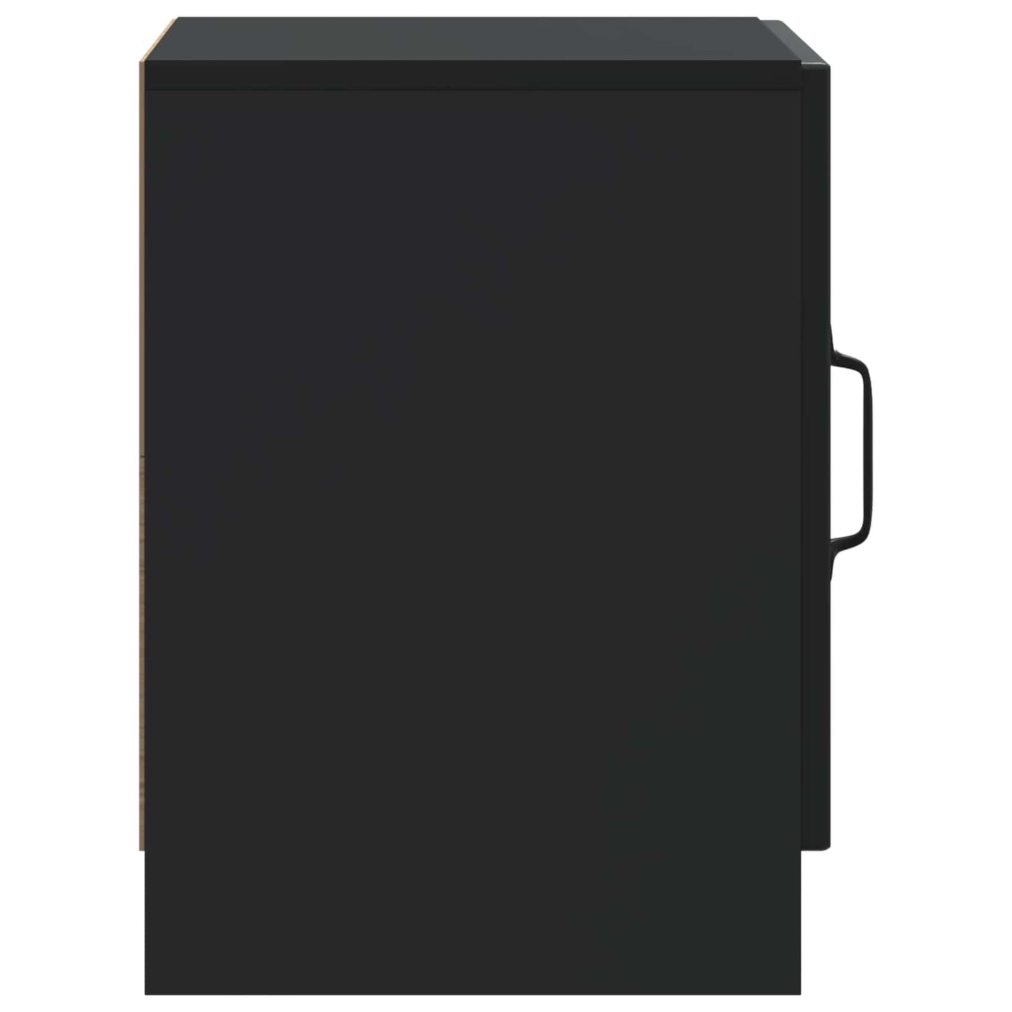 Nattbordskap 2 pcs Svart 43 x 34,5 x 47 cm Konstruert tre