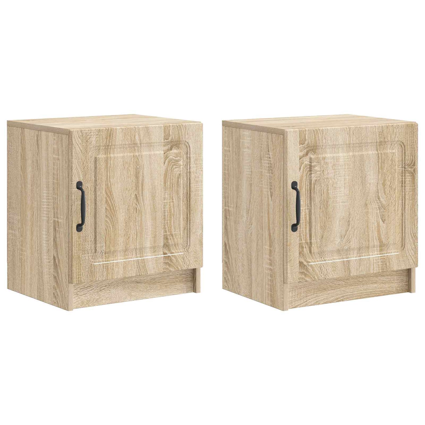 Nattbordskap 2 pcs Sonoma eik 43 x 34,5 x 47 cm Konstruert tre