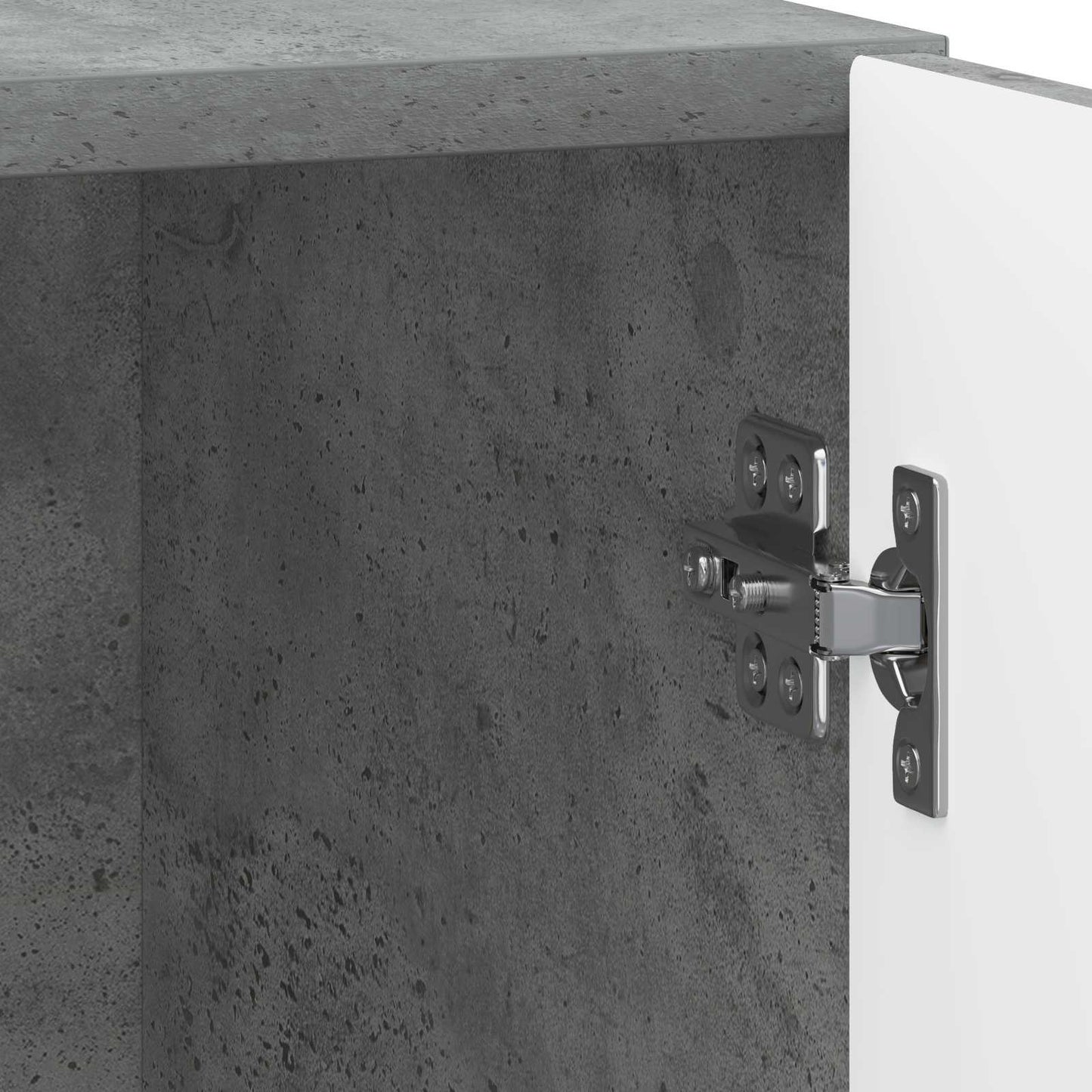 Nattbordskap 2 pcs Betonggrå 43 x 34,5 x 47 cm Konstruert tre
